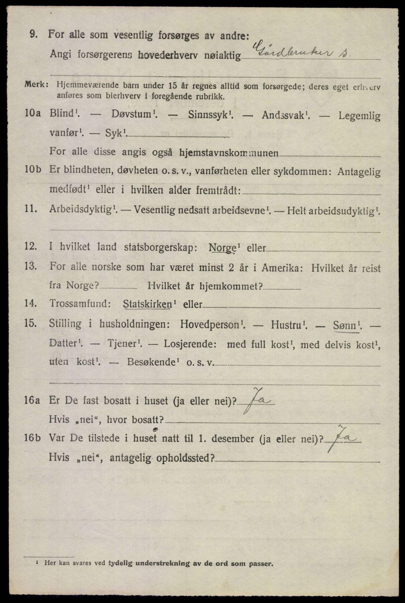 SAKO, 1920 census for Våle, 1920, p. 6173