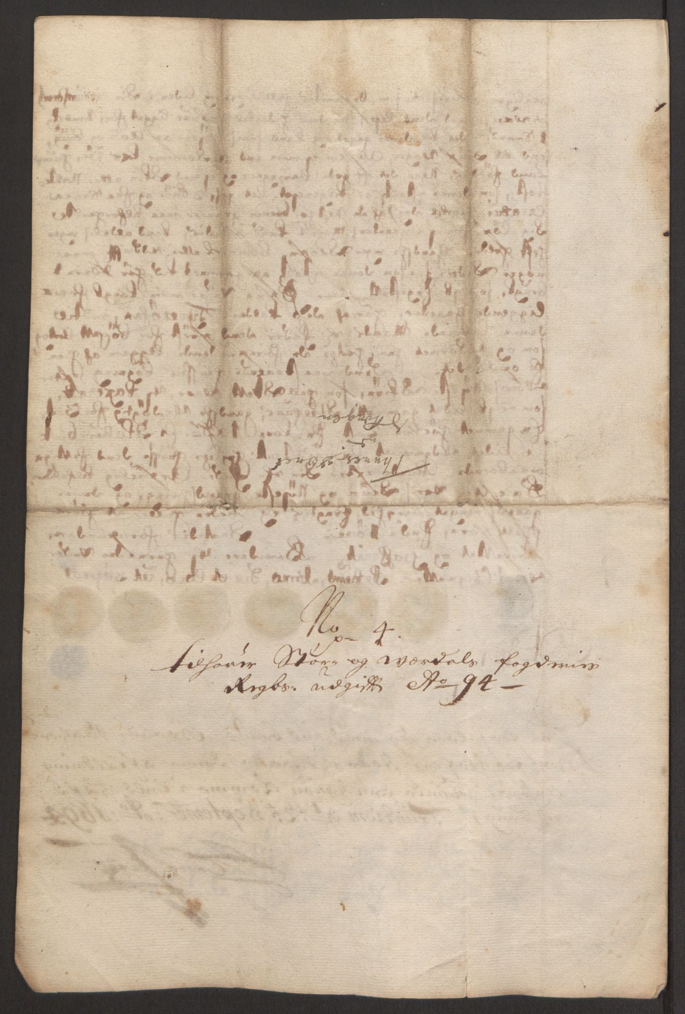 Rentekammeret inntil 1814, Reviderte regnskaper, Fogderegnskap, AV/RA-EA-4092/R62/L4186: Fogderegnskap Stjørdal og Verdal, 1693-1694, p. 269