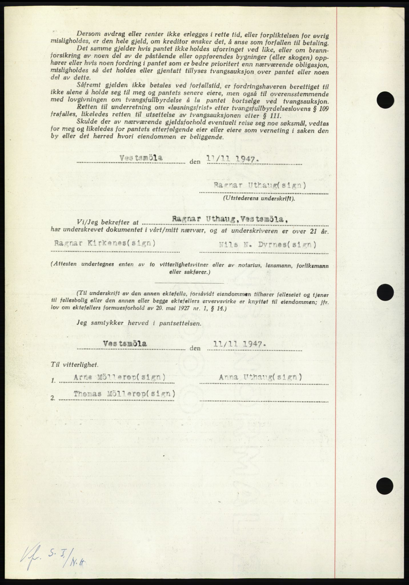 Nordmøre sorenskriveri, AV/SAT-A-4132/1/2/2Ca: Mortgage book no. B98, 1948-1948, Diary no: : 725/1948