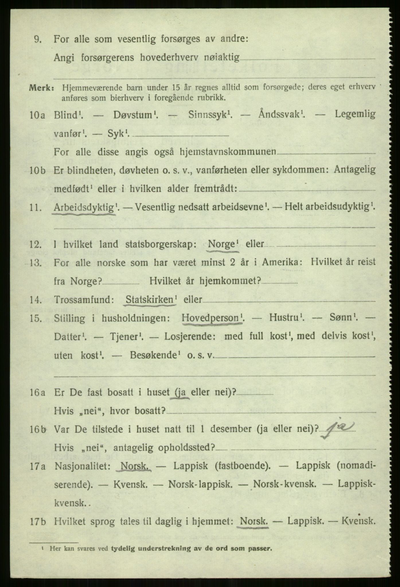 SATØ, 1920 census for Tromsøysund, 1920, p. 10933