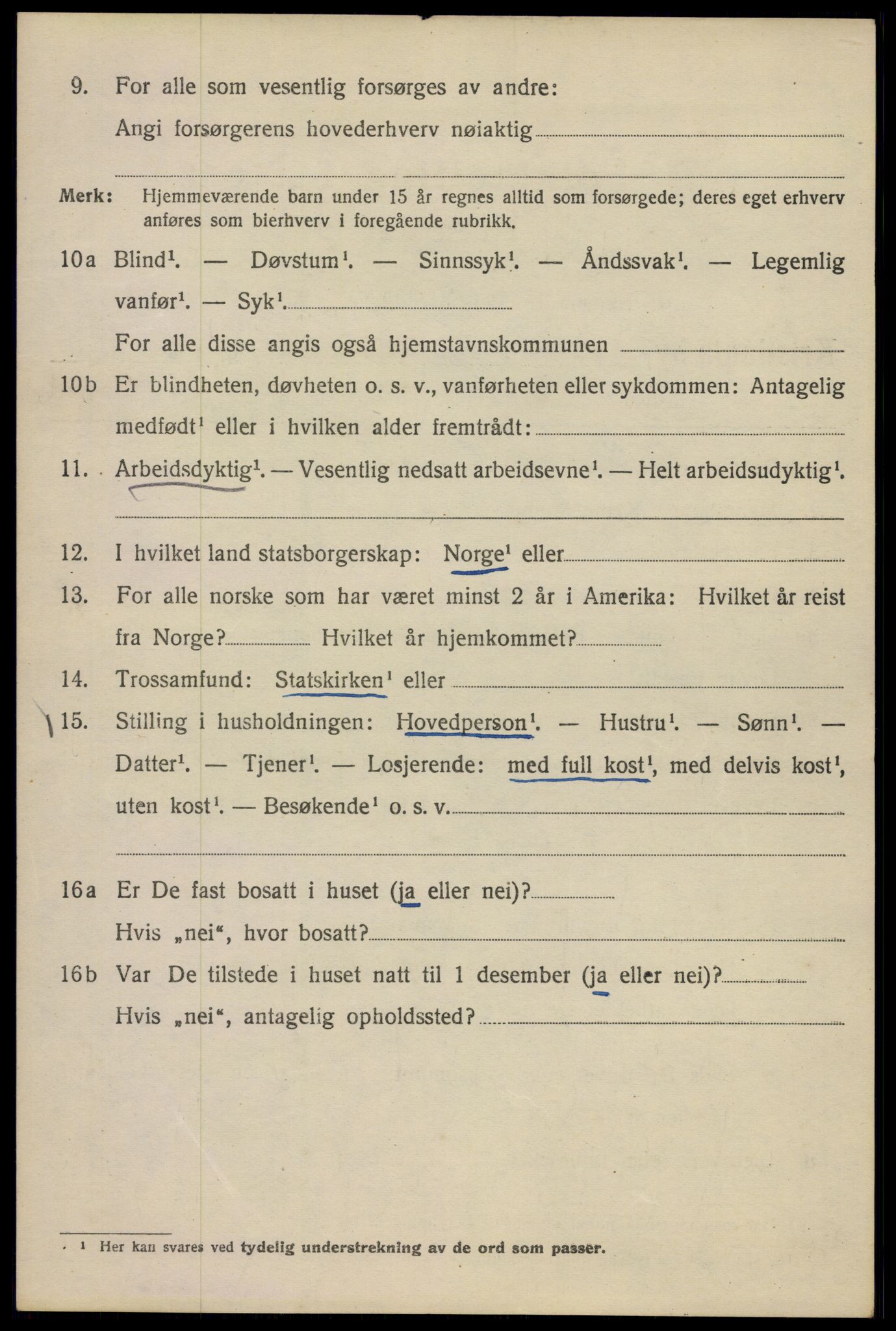 SAO, 1920 census for Kristiania, 1920, p. 326002