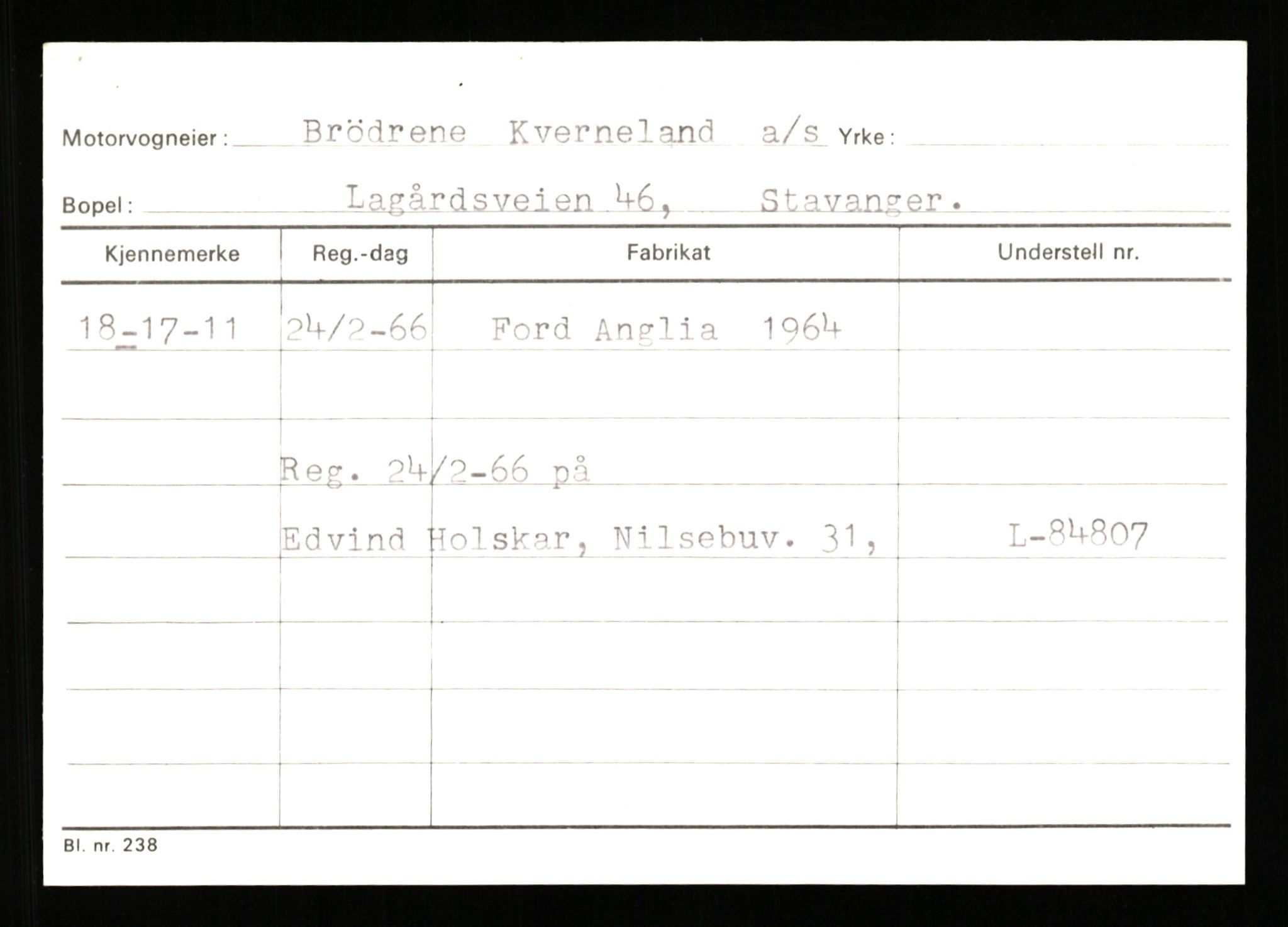 Stavanger trafikkstasjon, AV/SAST-A-101942/0/G/L0010: Registreringsnummer: 130000 - 239953, 1930-1971, p. 1791