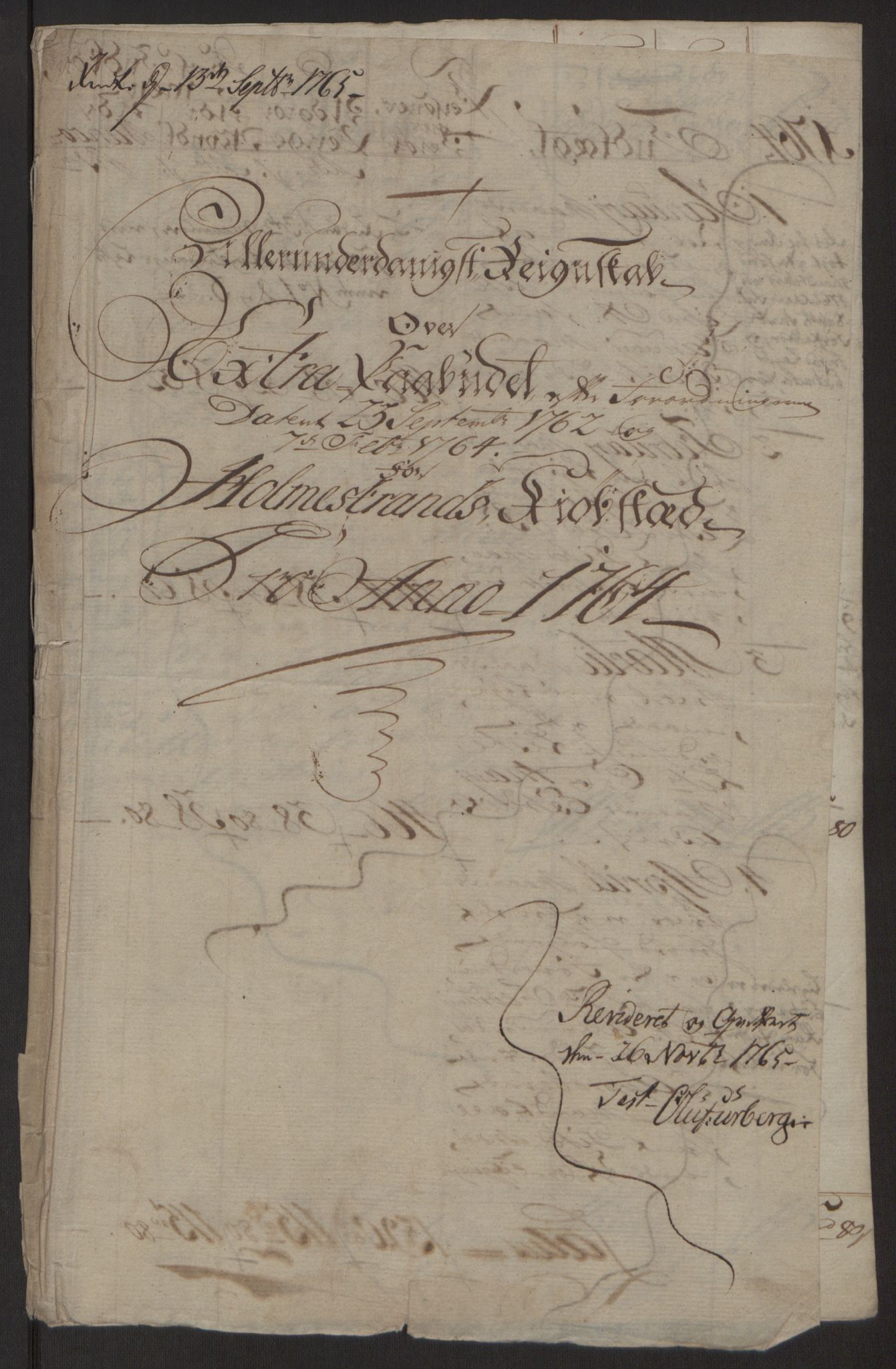 Rentekammeret inntil 1814, Reviderte regnskaper, Byregnskaper, AV/RA-EA-4066/R/Rh/L0163/0001: [H4] Kontribusjonsregnskap / Ekstraskatt, Holmestrand, 1762-1772, p. 111