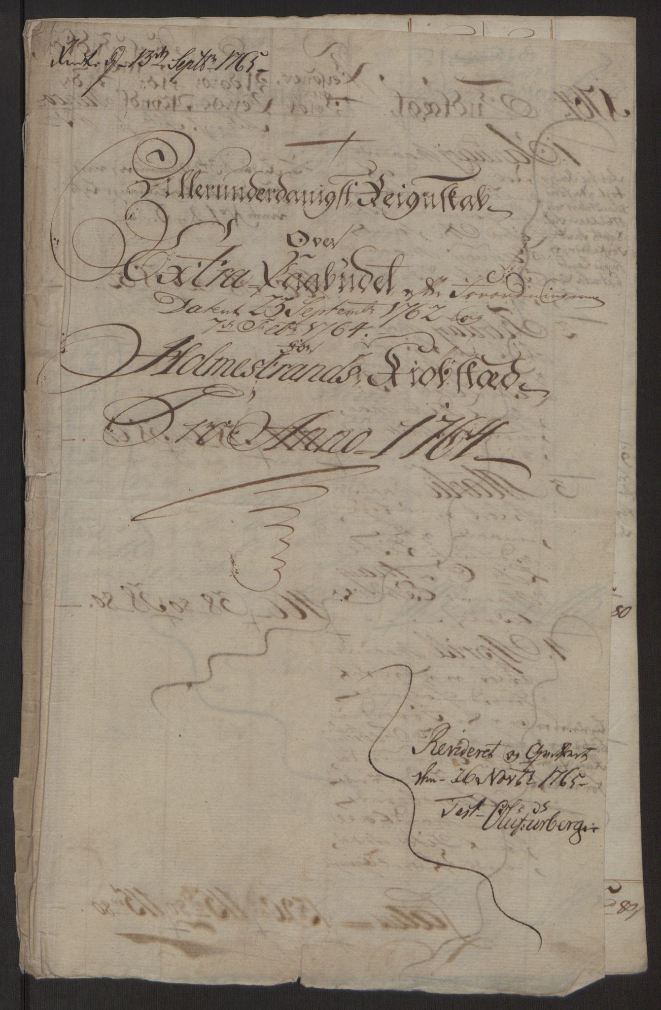 Rentekammeret inntil 1814, Reviderte regnskaper, Byregnskaper, RA/EA-4066/R/Rh/L0163/0001: [H4] Kontribusjonsregnskap / Ekstraskatt, Holmestrand, 1762-1772, p. 111