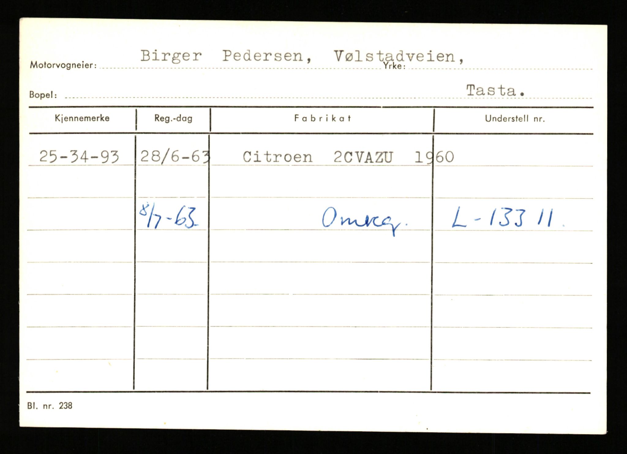 Stavanger trafikkstasjon, AV/SAST-A-101942/0/G/L0011: Registreringsnummer: 240000 - 363477, 1930-1971, p. 511