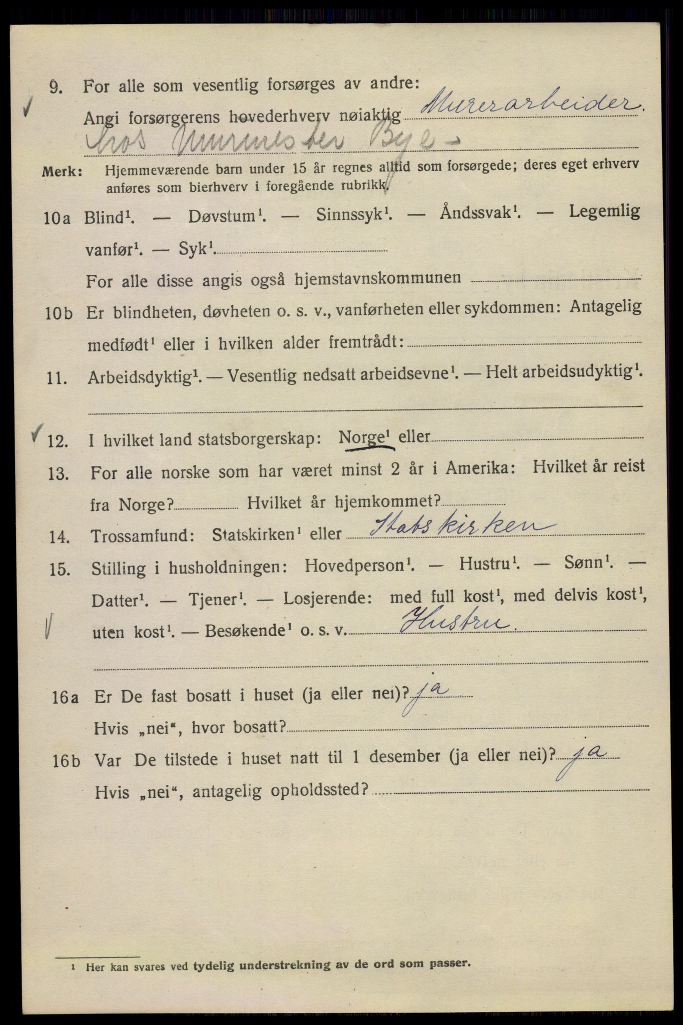 SAO, 1920 census for Kristiania, 1920, p. 263934