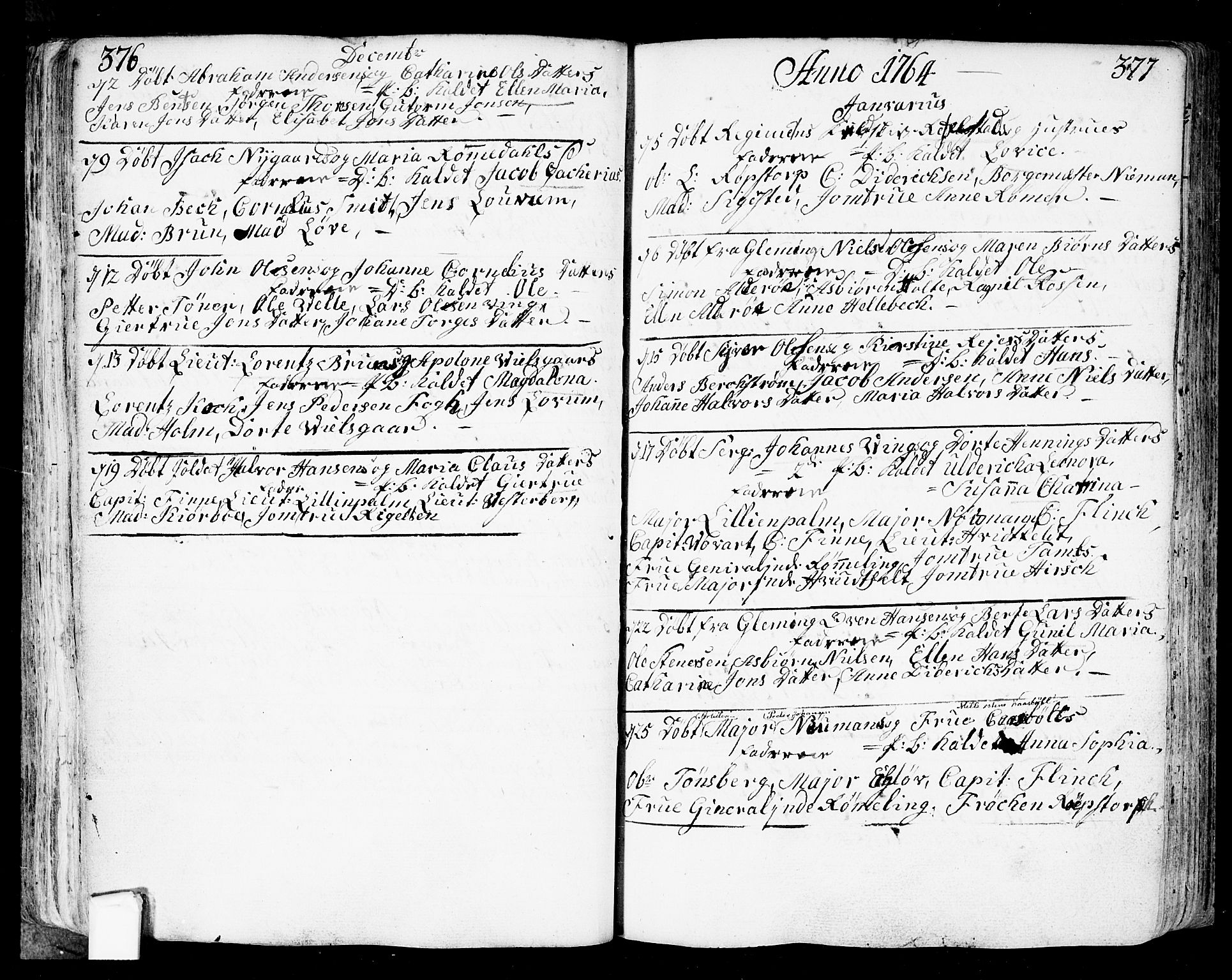 Fredrikstad prestekontor Kirkebøker, SAO/A-11082/F/Fa/L0002: Parish register (official) no. 2, 1750-1804, p. 376-377