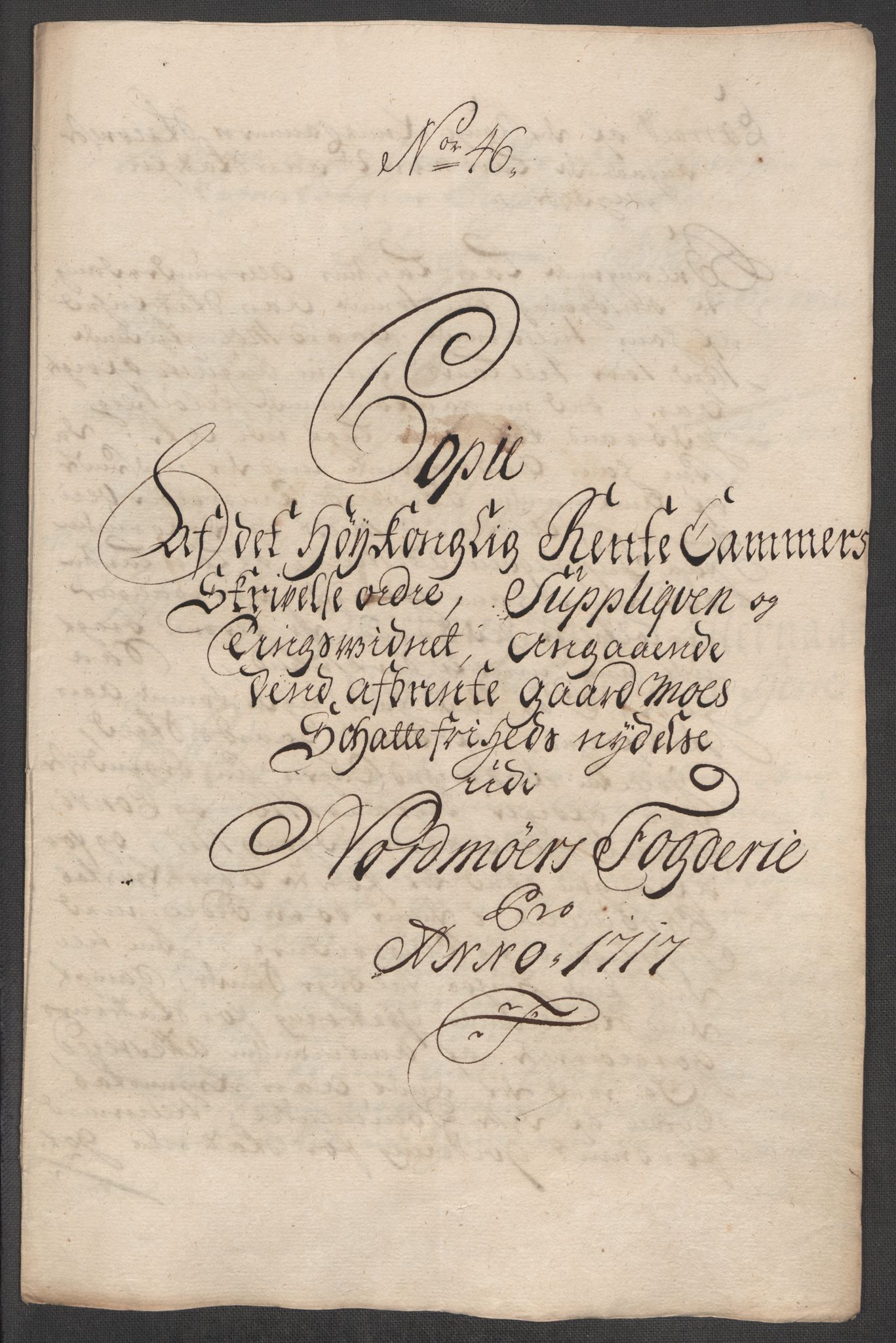 Rentekammeret inntil 1814, Reviderte regnskaper, Fogderegnskap, RA/EA-4092/R56/L3750: Fogderegnskap Nordmøre, 1717, p. 265