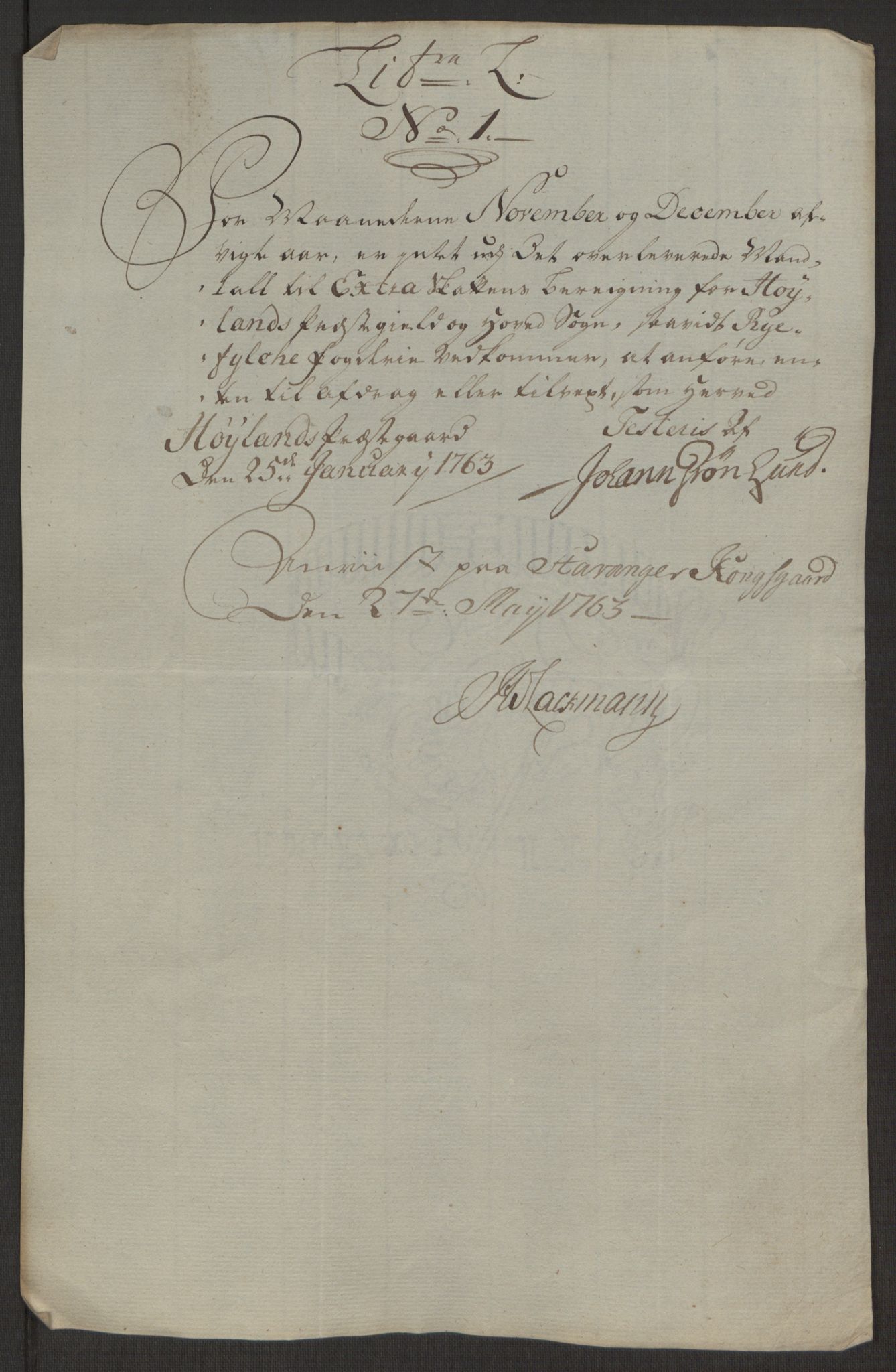 Rentekammeret inntil 1814, Reviderte regnskaper, Hovedkasseregnskaper, AV/RA-EA-4065/Rf/L0072b: Ekstraskatteregnskap, 1762, p. 484