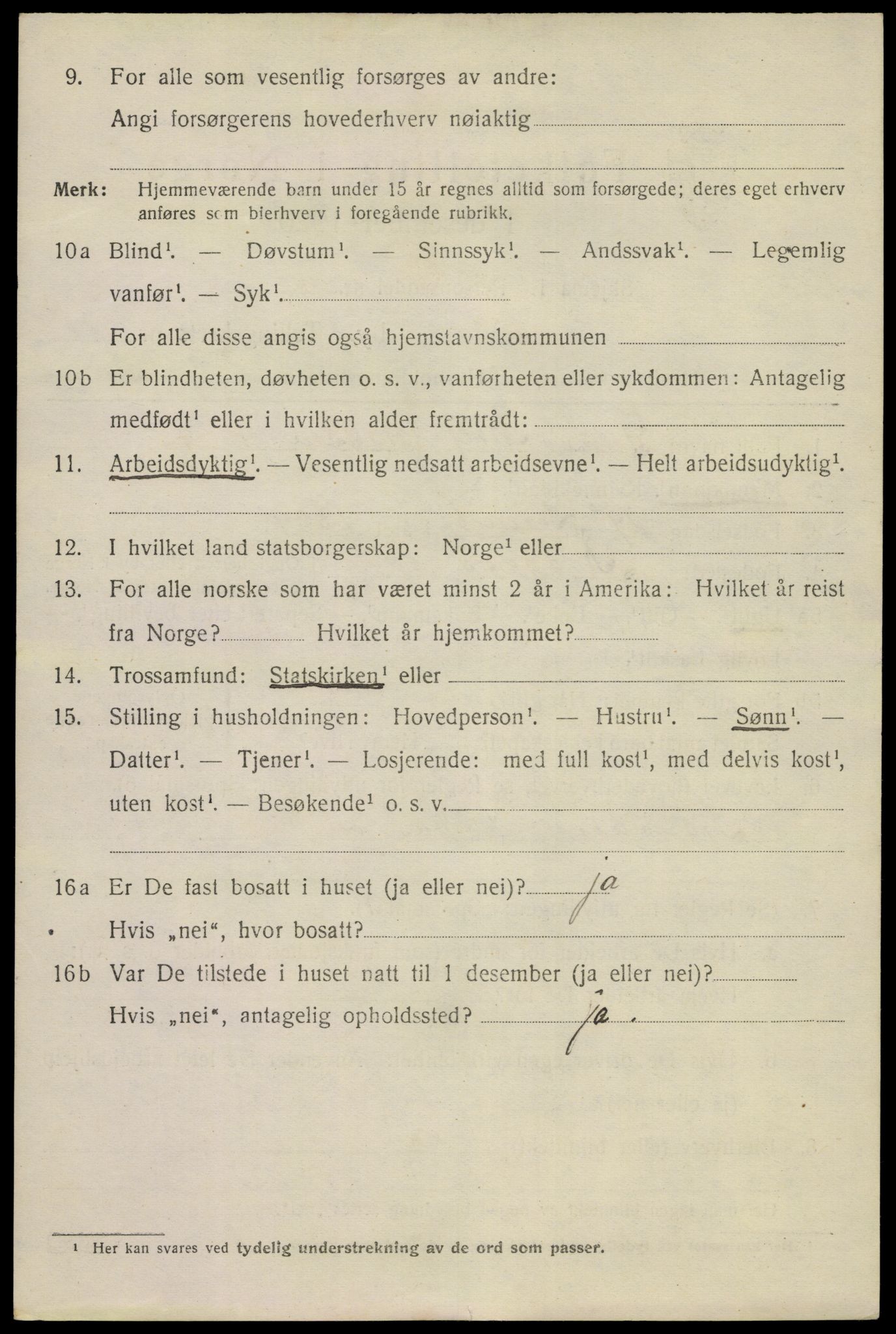 SAKO, 1920 census for Langesund, 1920, p. 3692