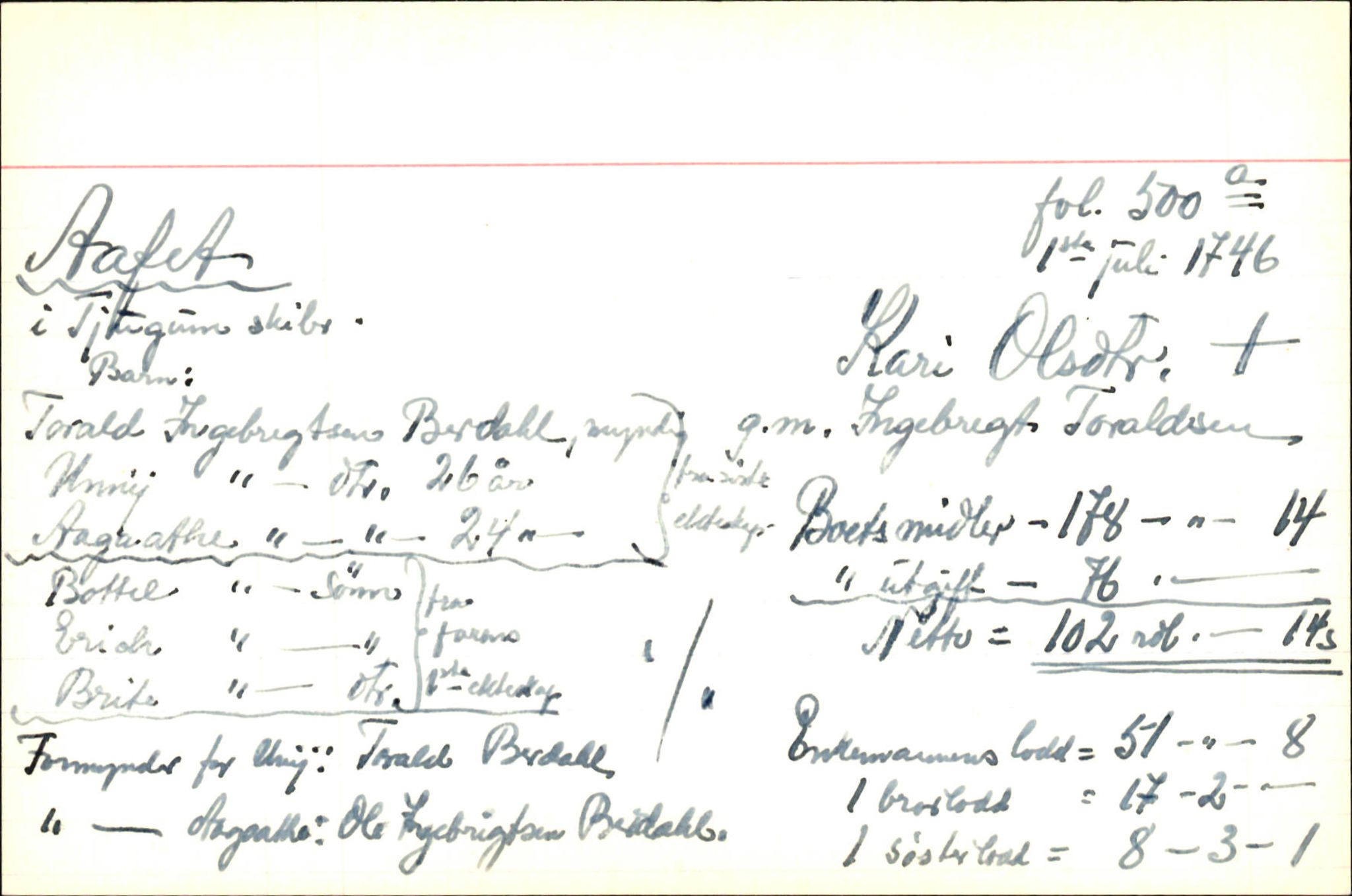 Skiftekort ved Statsarkivet i Bergen, SAB/SKIFTEKORT/006/L0003: Skifteprotokoll nr. 5-6, 1738-1750, p. 757