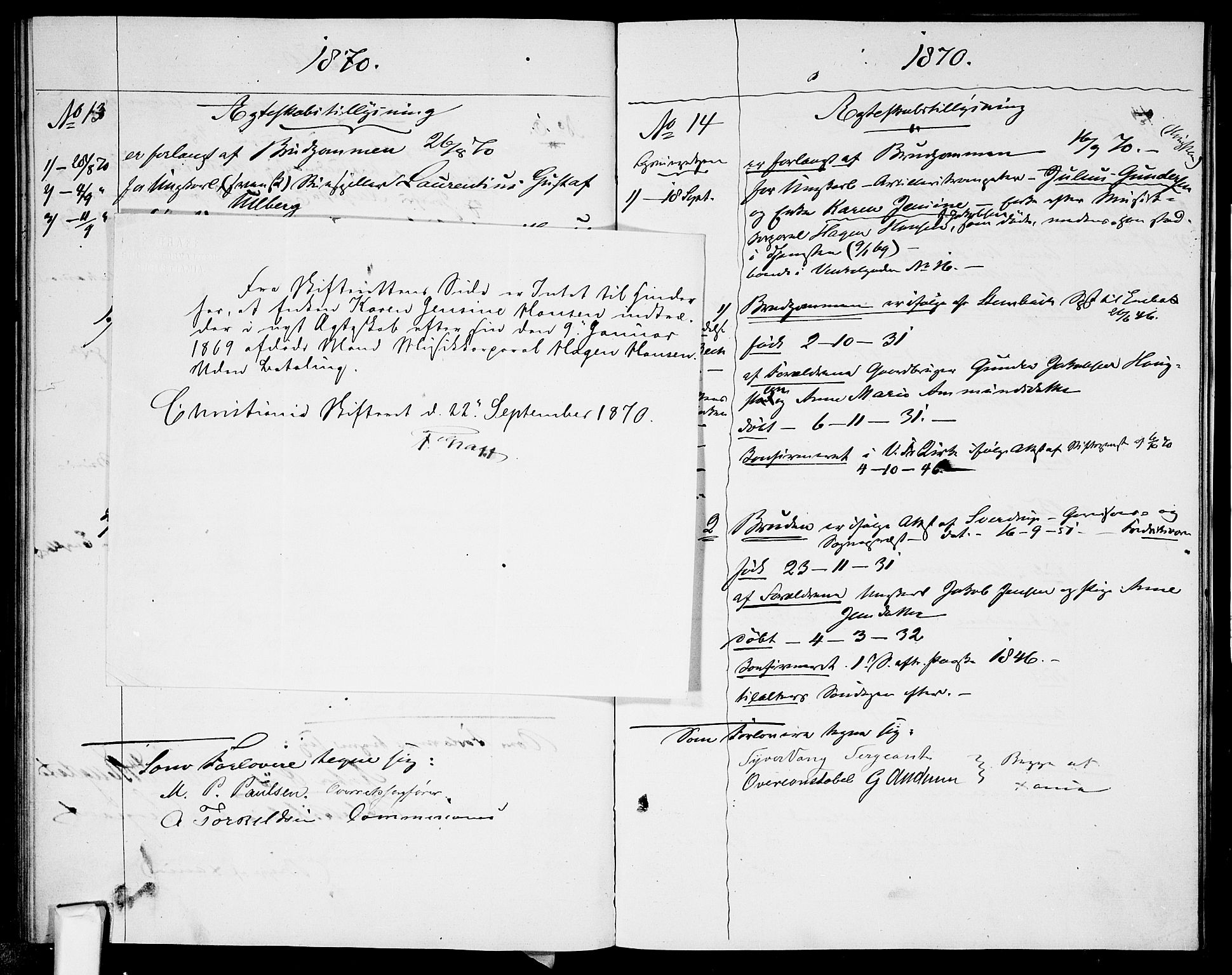 Garnisonsmenigheten Kirkebøker, AV/SAO-A-10846/H/Ha/L0006: Banns register no. I 6, 1856-1872