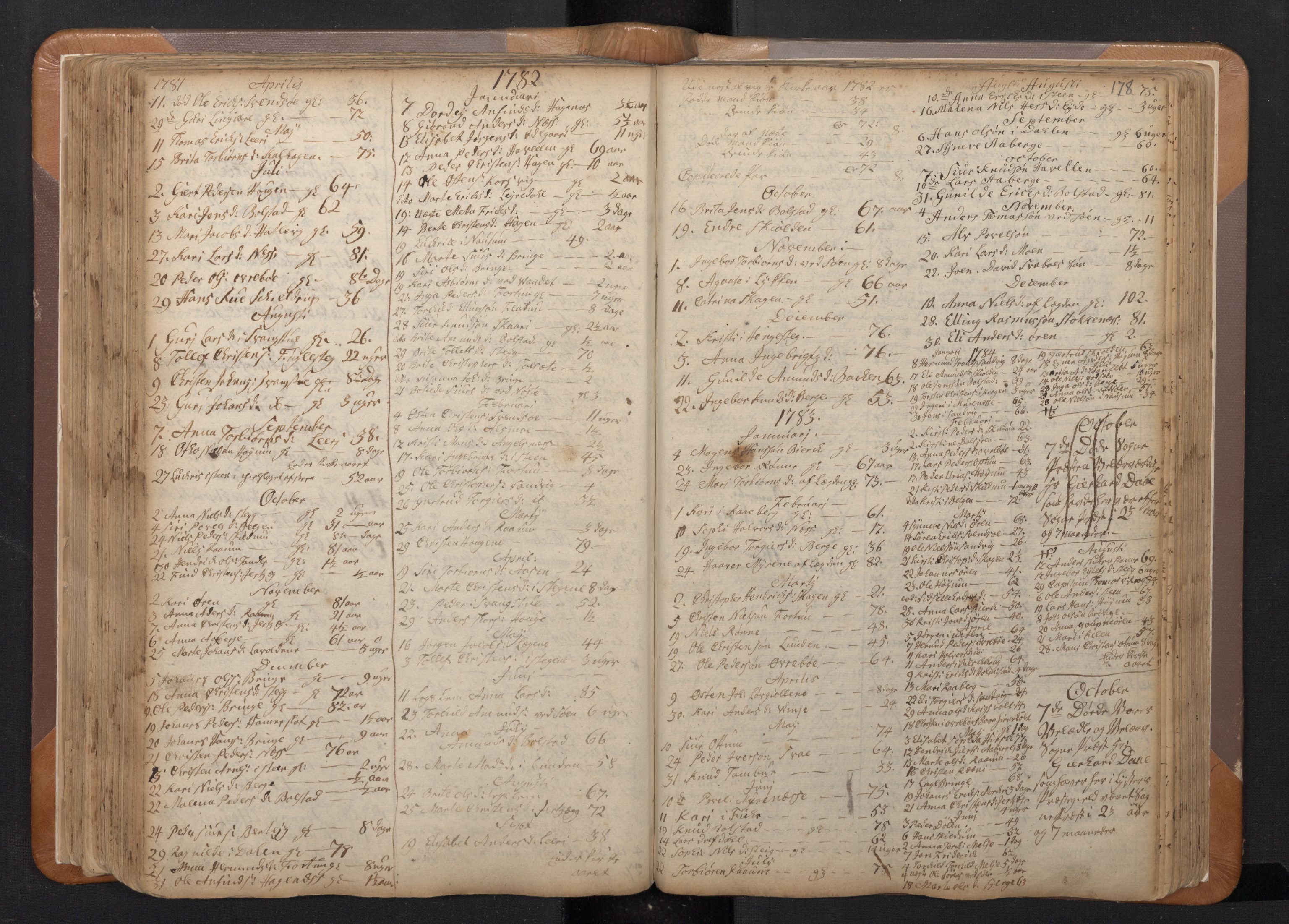 Luster sokneprestembete, SAB/A-81101/H/Haa/Haaa/L0002: Parish register (official) no. A 2, 1751-1796, p. 177b-178a