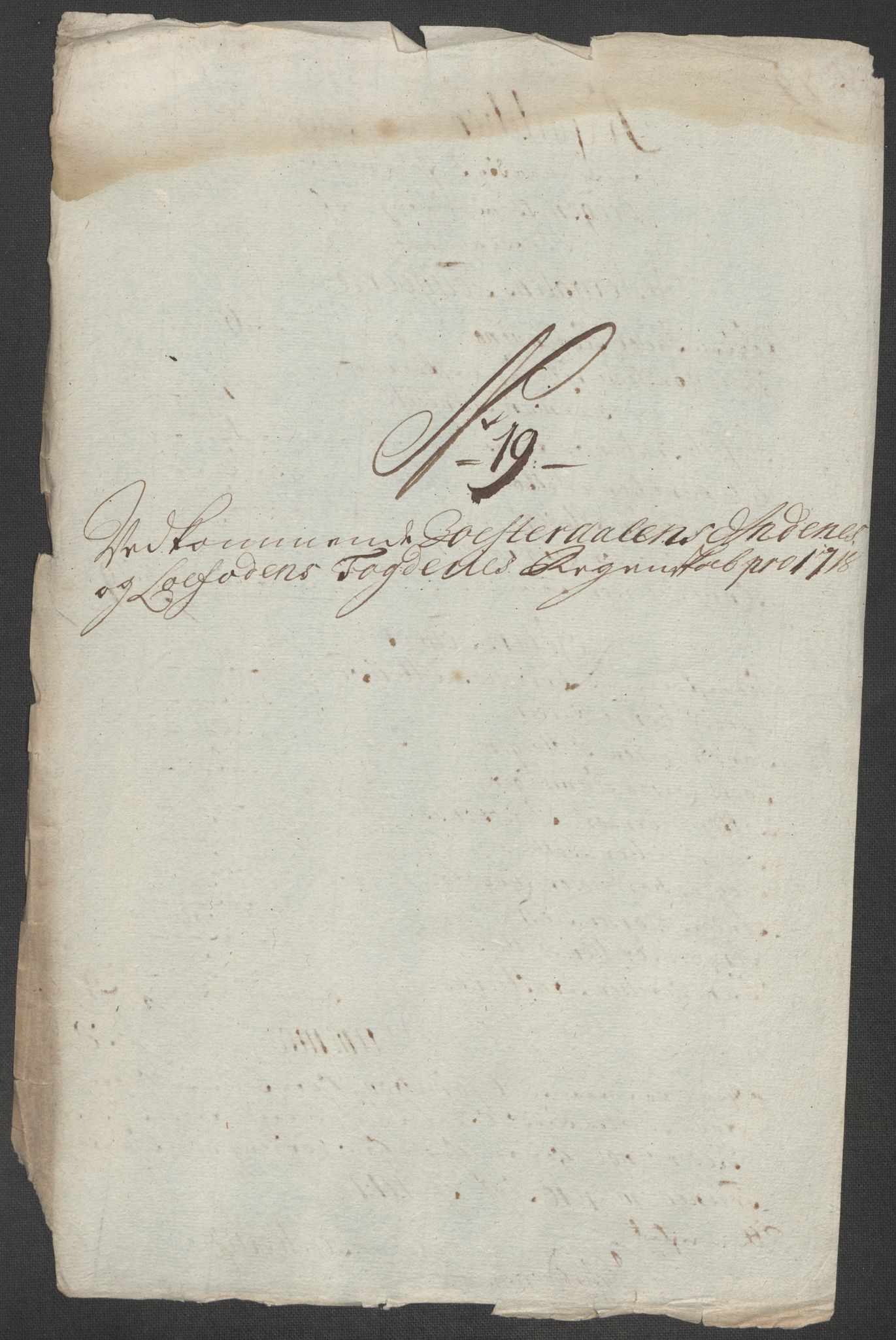 Rentekammeret inntil 1814, Reviderte regnskaper, Fogderegnskap, AV/RA-EA-4092/R67/L4684: Fogderegnskap Vesterålen, Andenes og Lofoten, 1718, p. 190