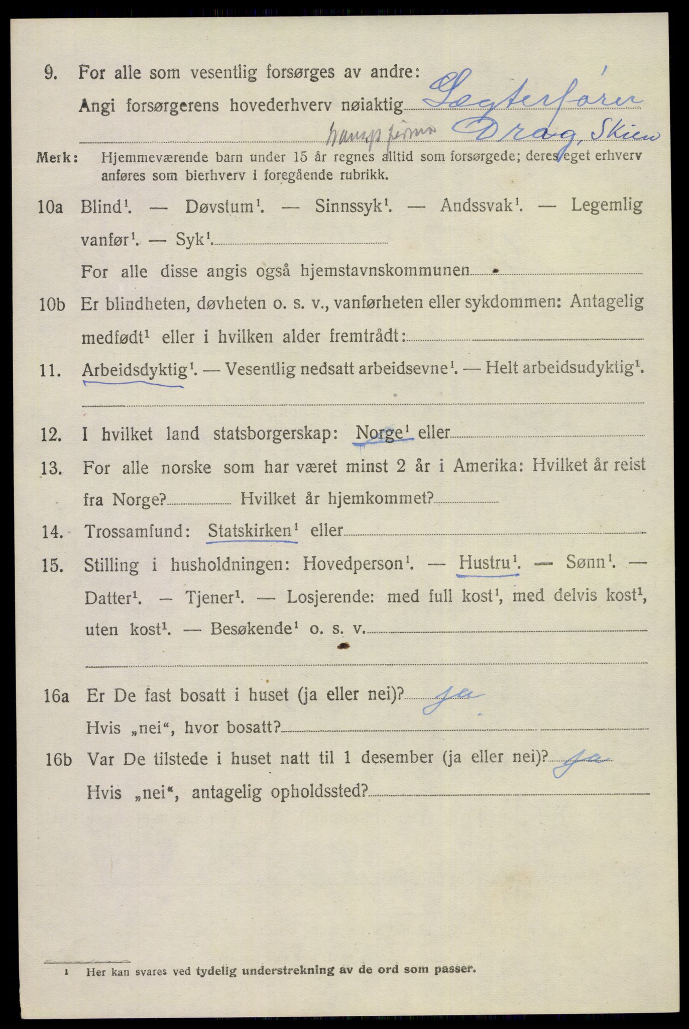 SAKO, 1920 census for Gjerpen, 1920, p. 17833