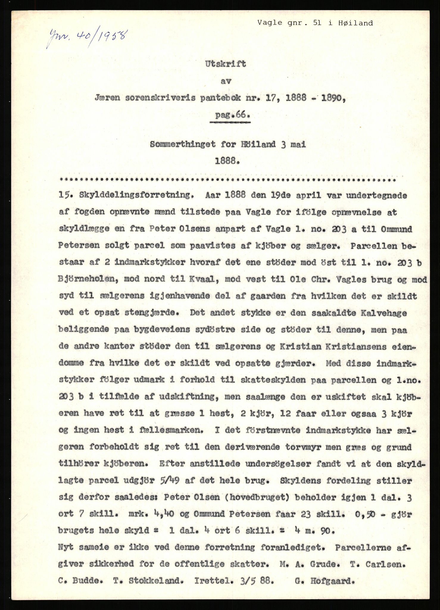 Statsarkivet i Stavanger, AV/SAST-A-101971/03/Y/Yj/L0091: Avskrifter sortert etter gårdsnavn: Ur - Vareberg, 1750-1930, p. 418