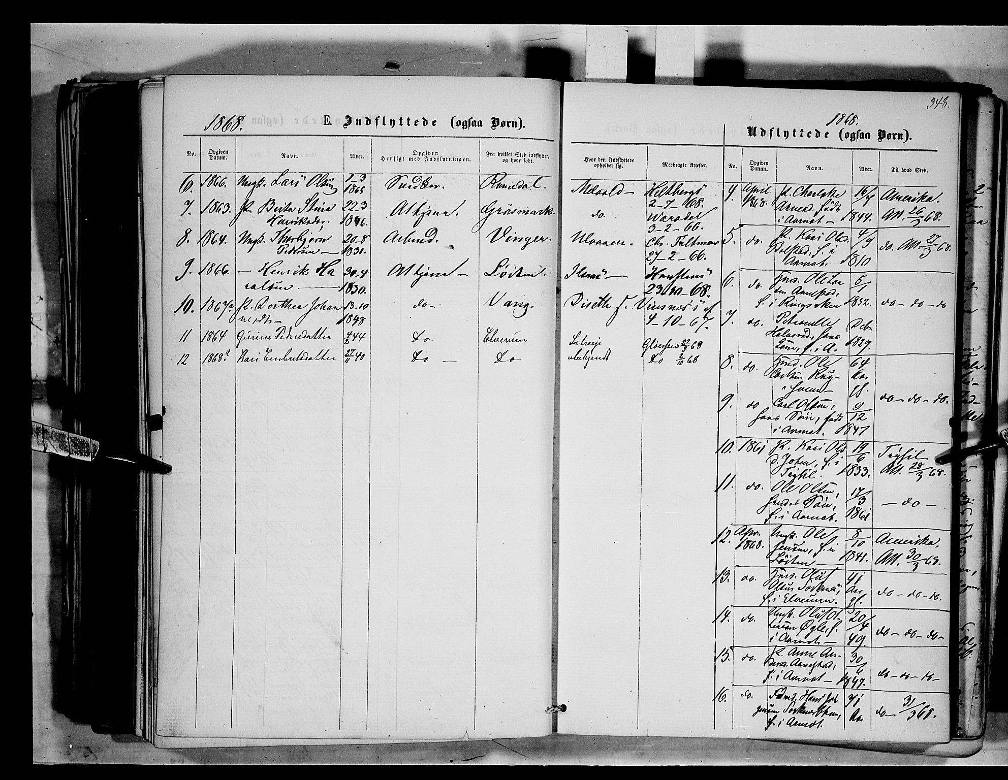 Åmot prestekontor, Hedmark, SAH/PREST-056/H/Ha/Haa/L0008: Parish register (official) no. 8, 1862-1875, p. 348