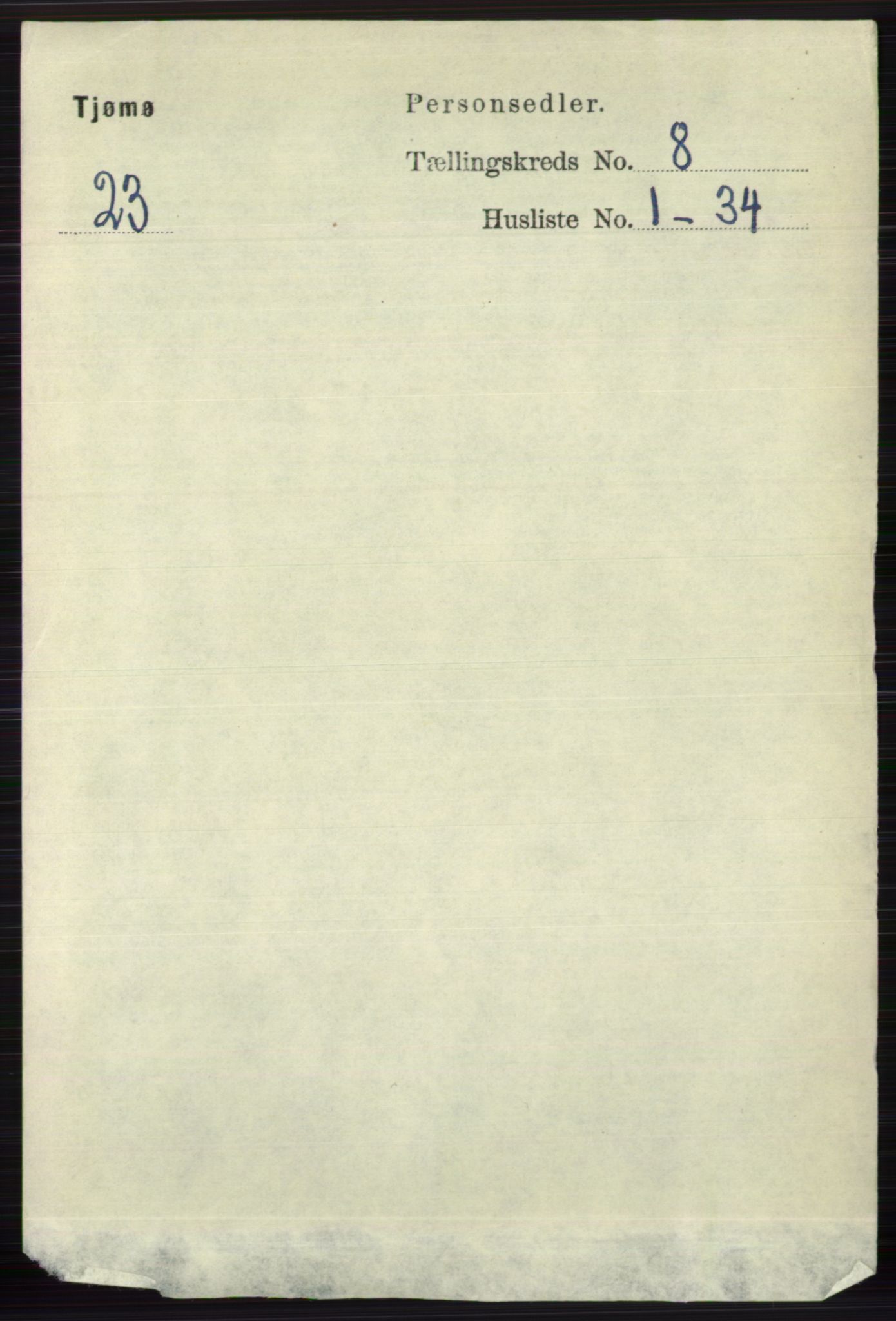 RA, 1891 census for 0723 Tjøme, 1891, p. 2796