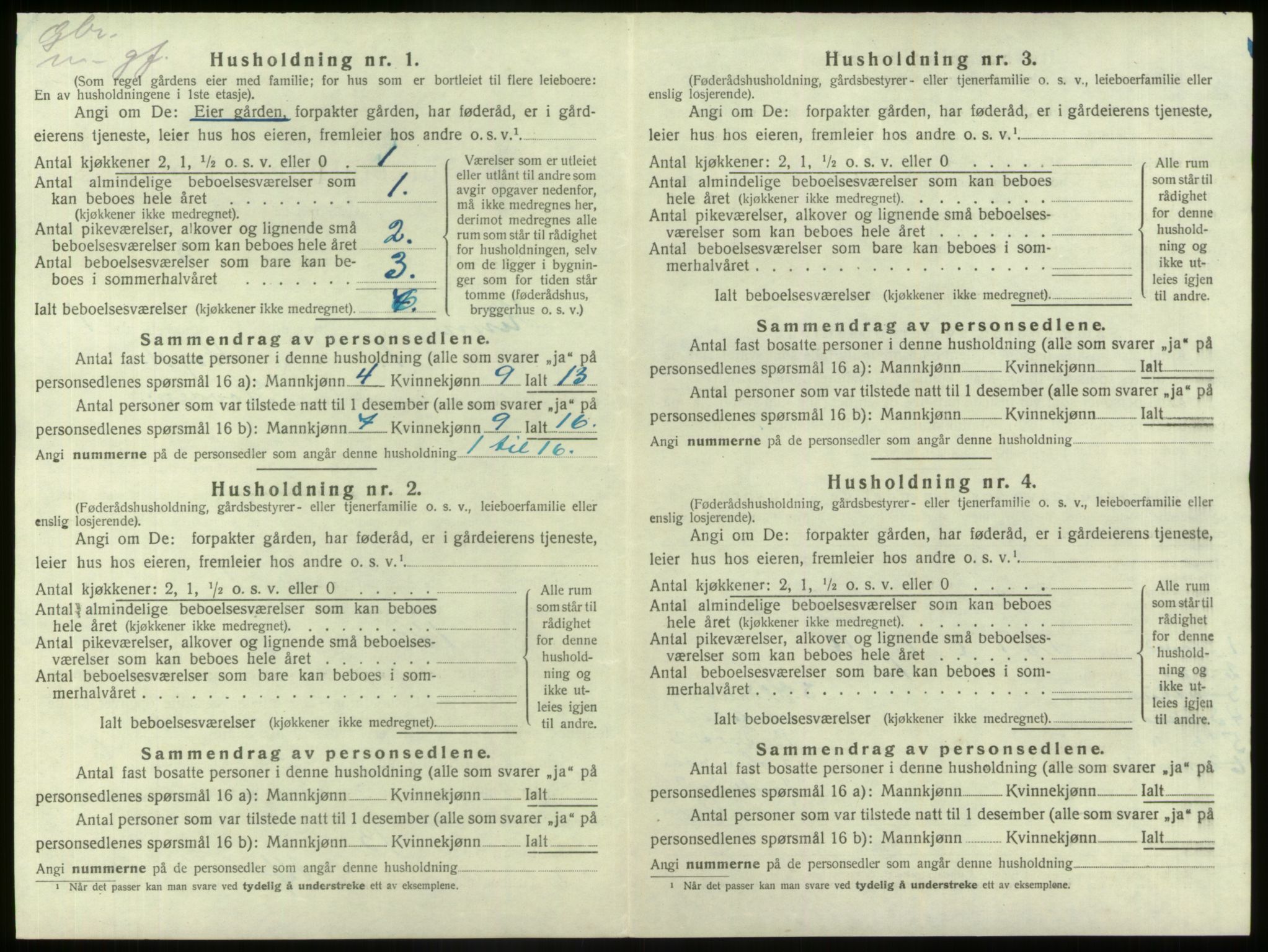 SAB, 1920 census for Kinn, 1920, p. 119