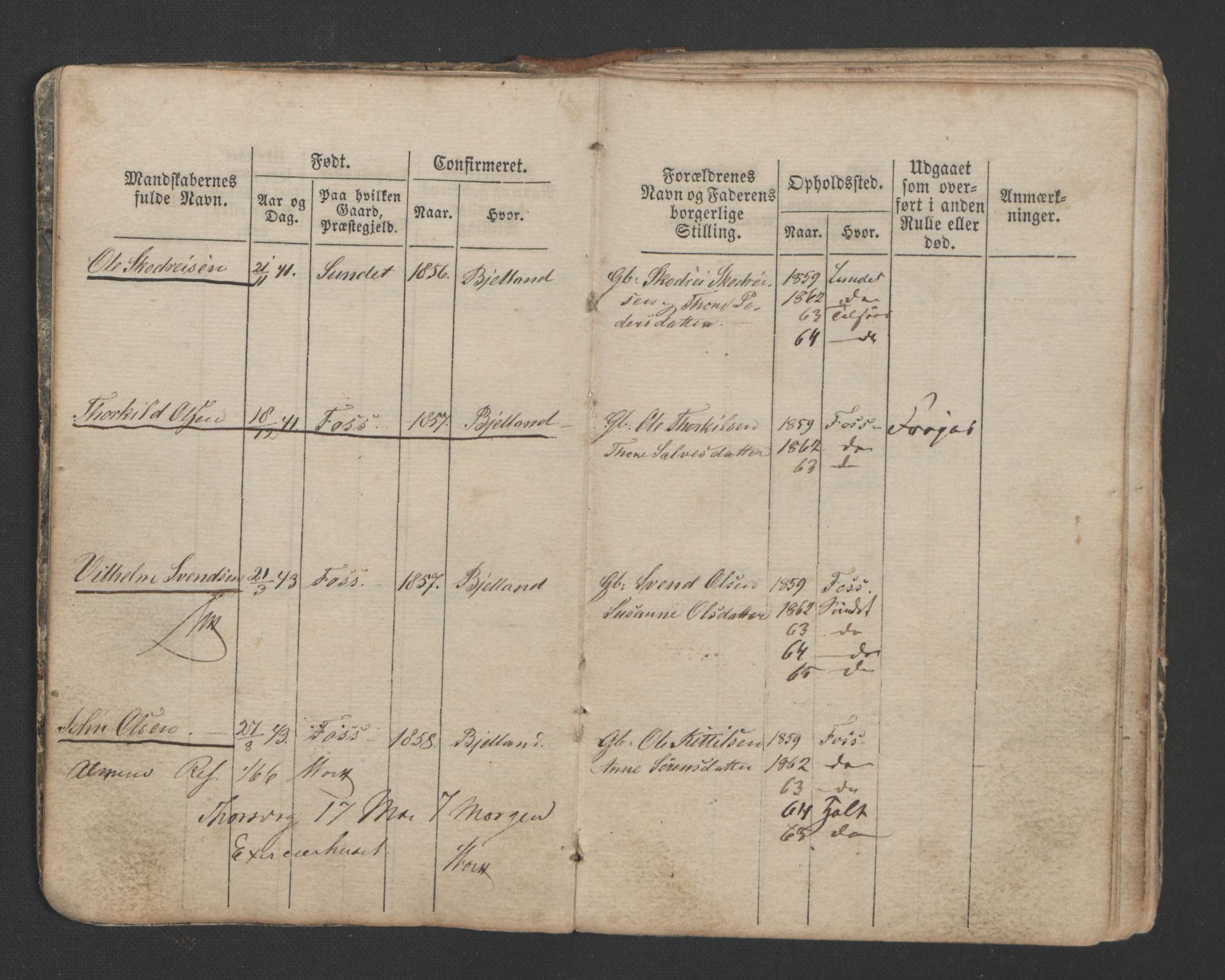 Mandal mønstringskrets, AV/SAK-2031-0016/G/Ga/L0006/0003: Mønstring, Y-38 / Roderulle sjømenn født, 1840-1875, p. 125