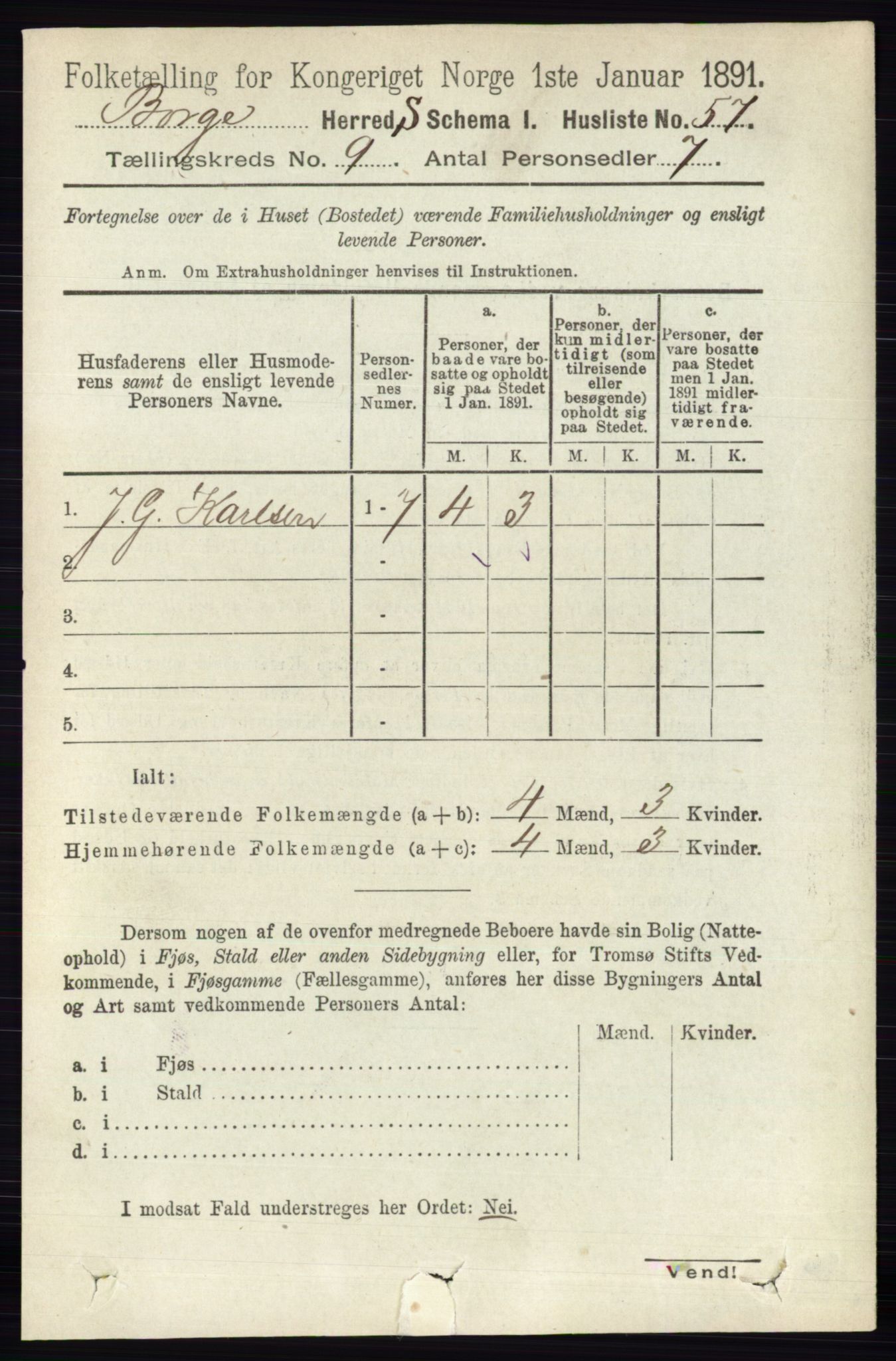 RA, 1891 census for 0113 Borge, 1891, p. 5753