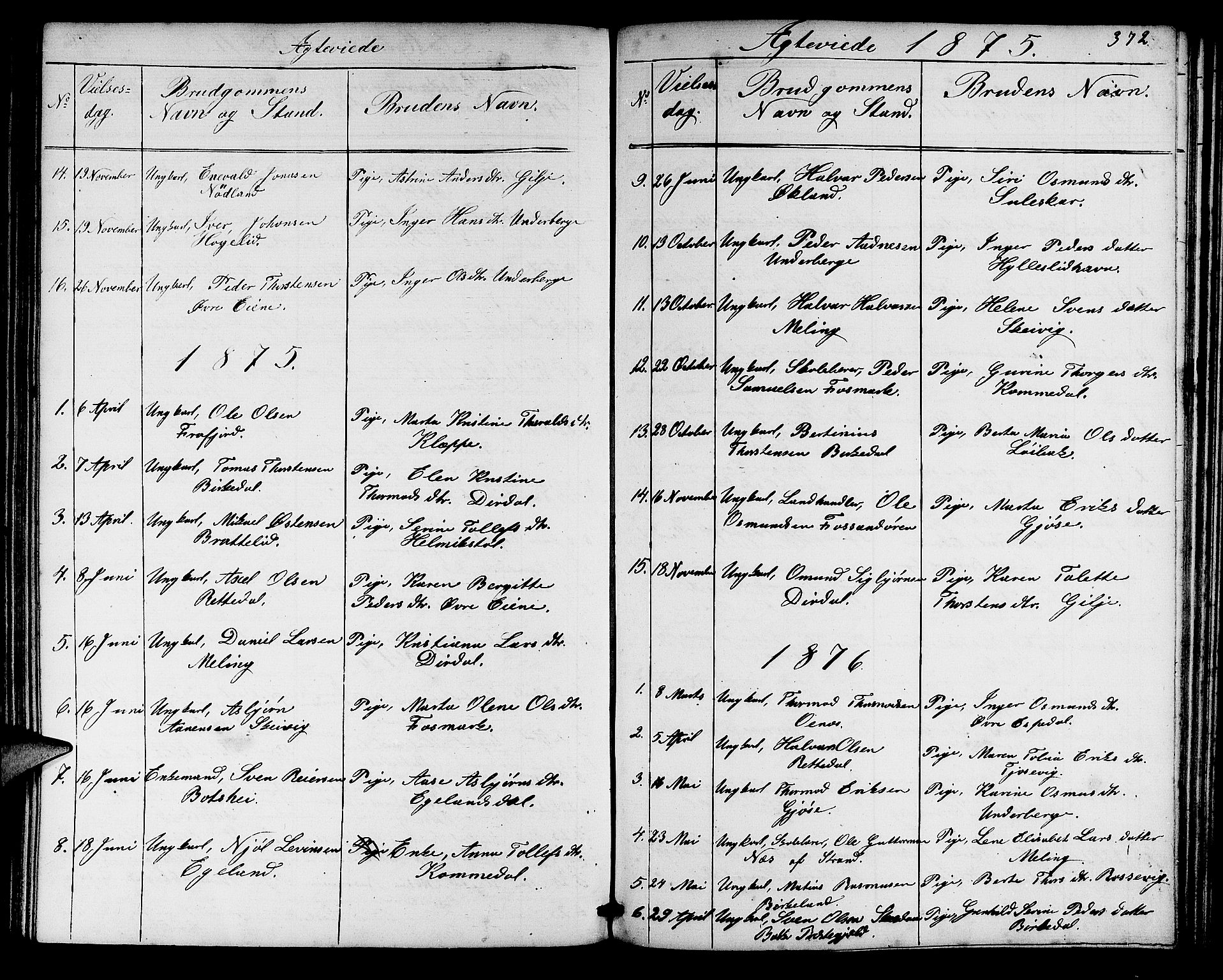 Høgsfjord sokneprestkontor, SAST/A-101624/H/Ha/Hab/L0002: Parish register (copy) no. B 2, 1855-1882, p. 372