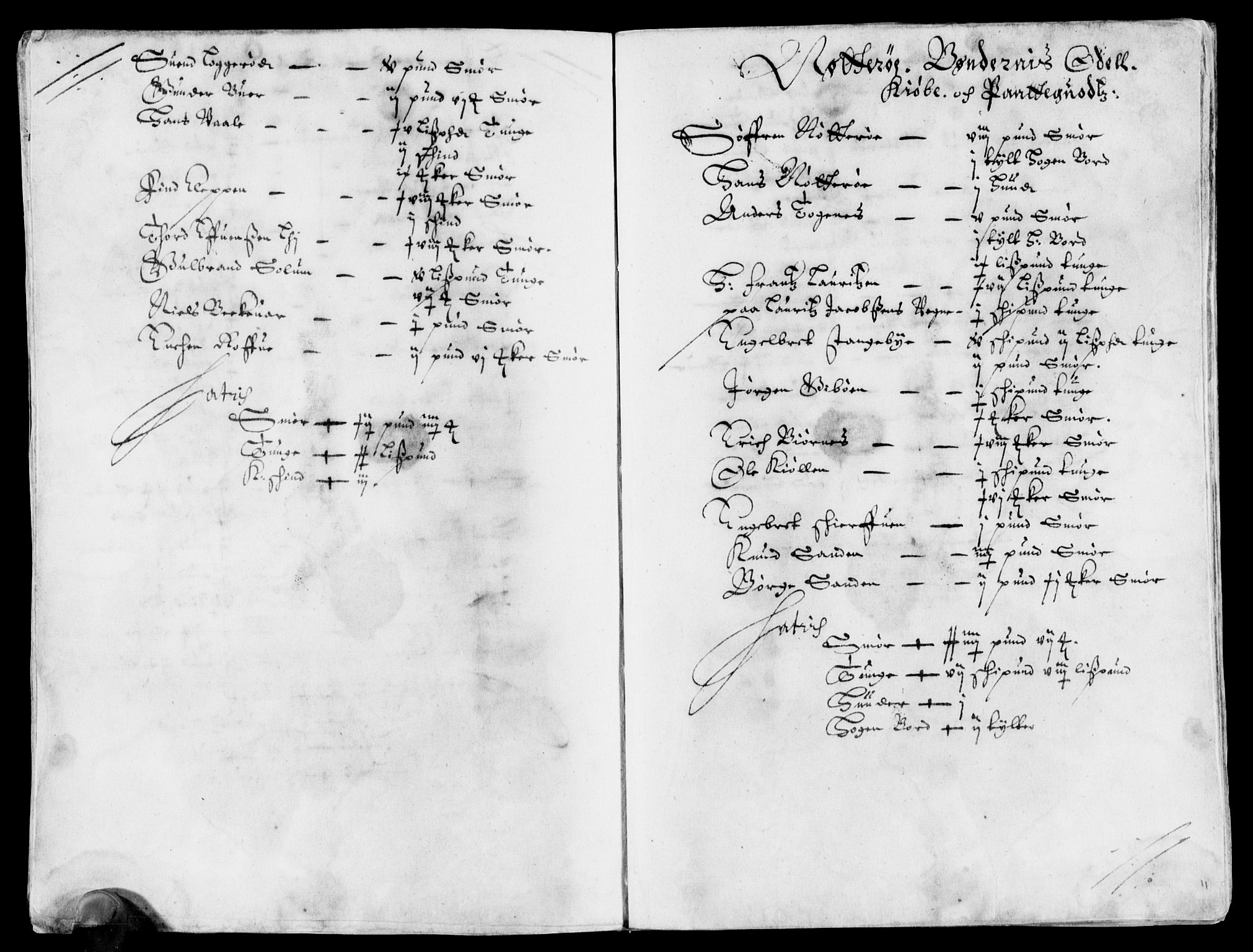 Rentekammeret inntil 1814, Reviderte regnskaper, Lensregnskaper, AV/RA-EA-5023/R/Rb/Rbo/L0025: Tønsberg len, 1643-1645