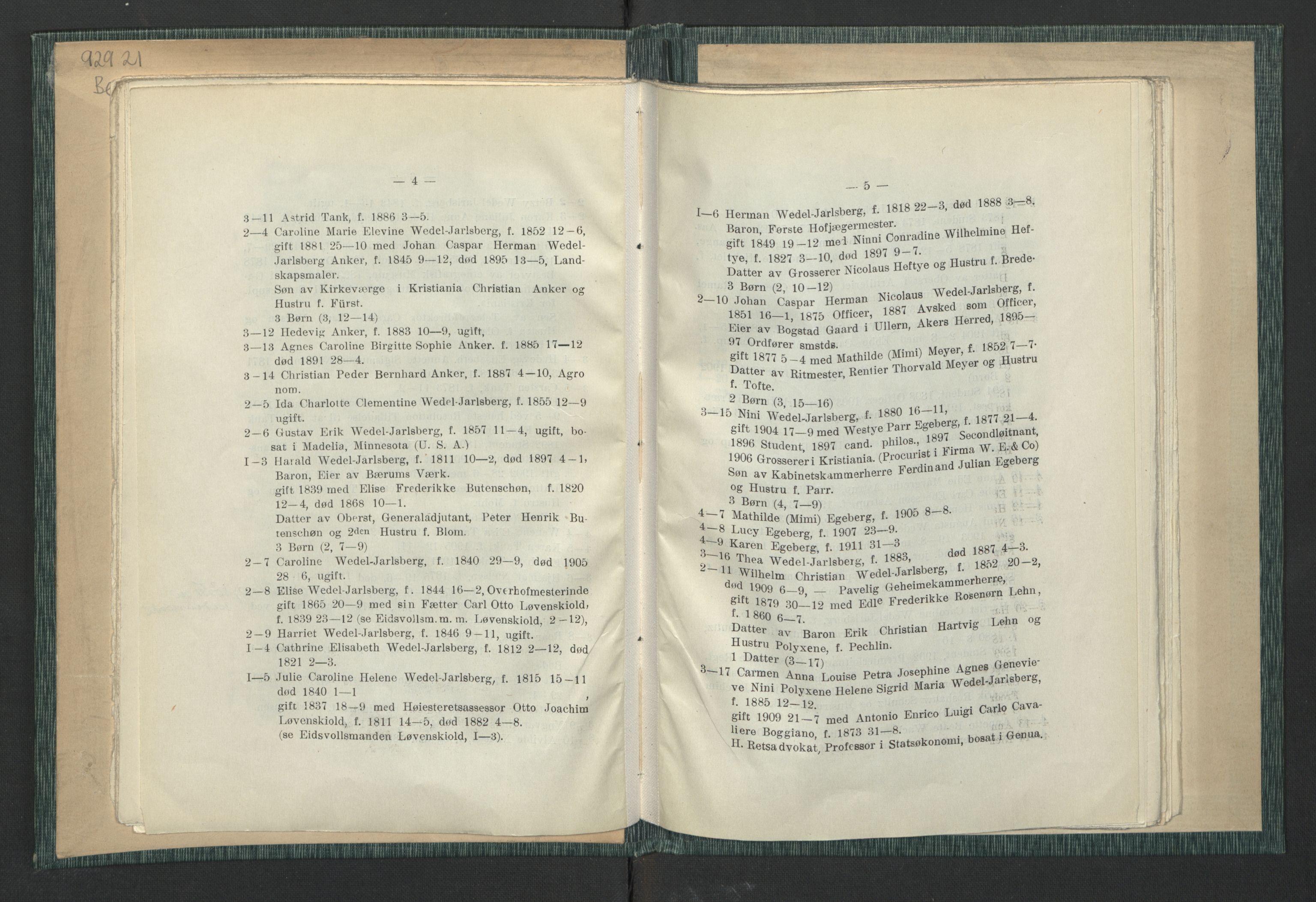 Andre publikasjoner, PUBL/PUBL-999/0003/0001: Johan Kielland Bergwitz: Vore Eidsvollsmænds efterkommere. Gjennem alle linjer i 100 aar (1914), 1814-1914, p. 19