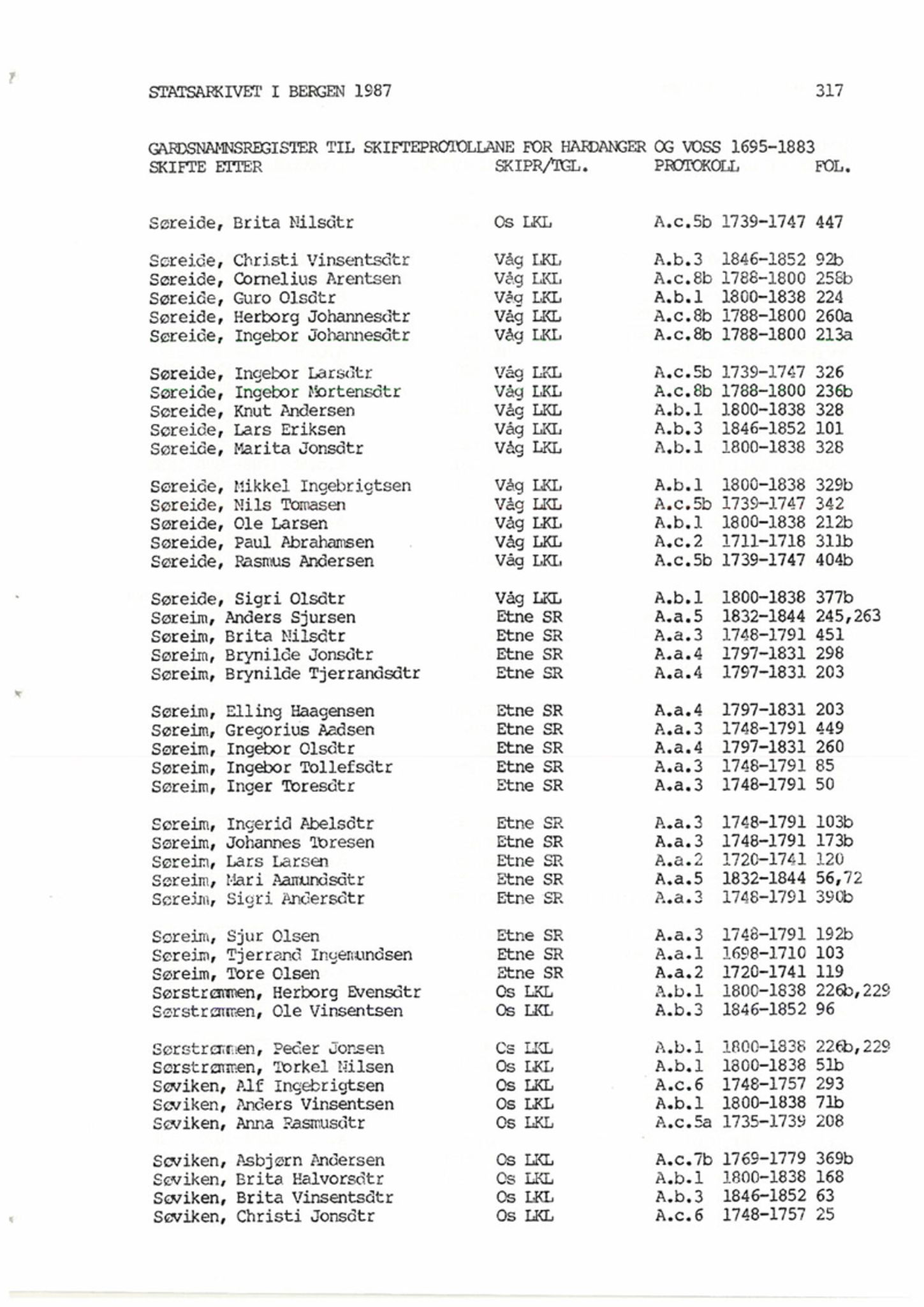 Hardanger og Voss sorenskriveri, SAB/A-2501/4, 1695-1883, p. 1317