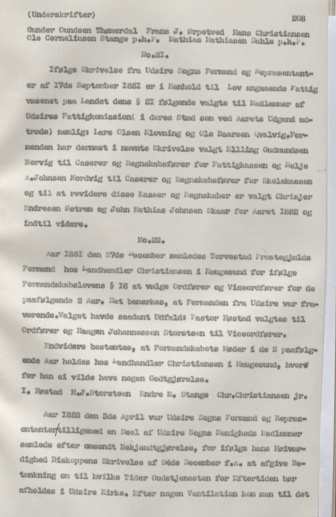 Torvastad kommune - Formannskapet, IKAR/K-101331/A/L0002: Avskrift av forhandlingsprotokoll, 1837-1855, p. 208