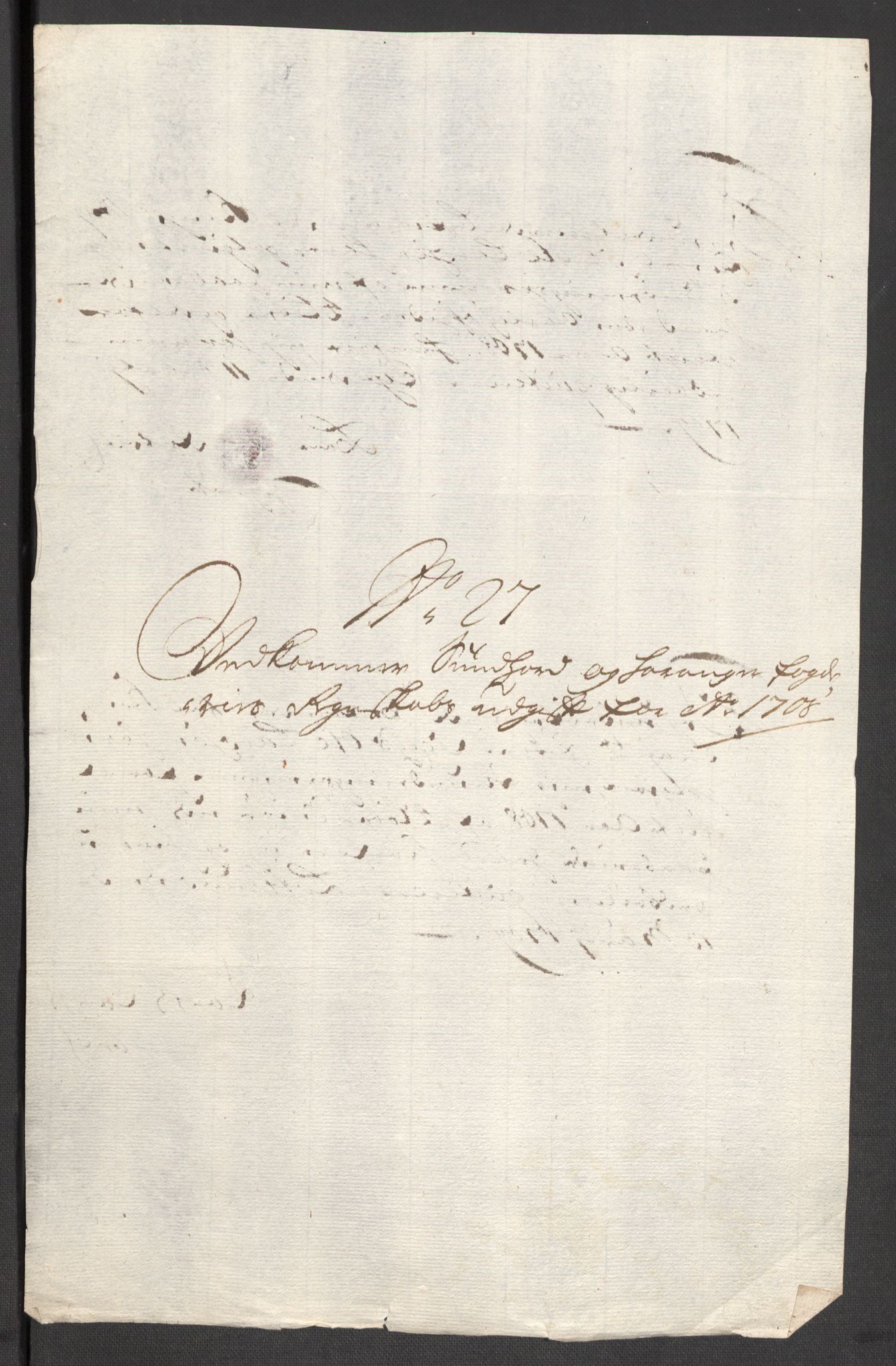 Rentekammeret inntil 1814, Reviderte regnskaper, Fogderegnskap, AV/RA-EA-4092/R48/L2985: Fogderegnskap Sunnhordland og Hardanger, 1708, p. 305