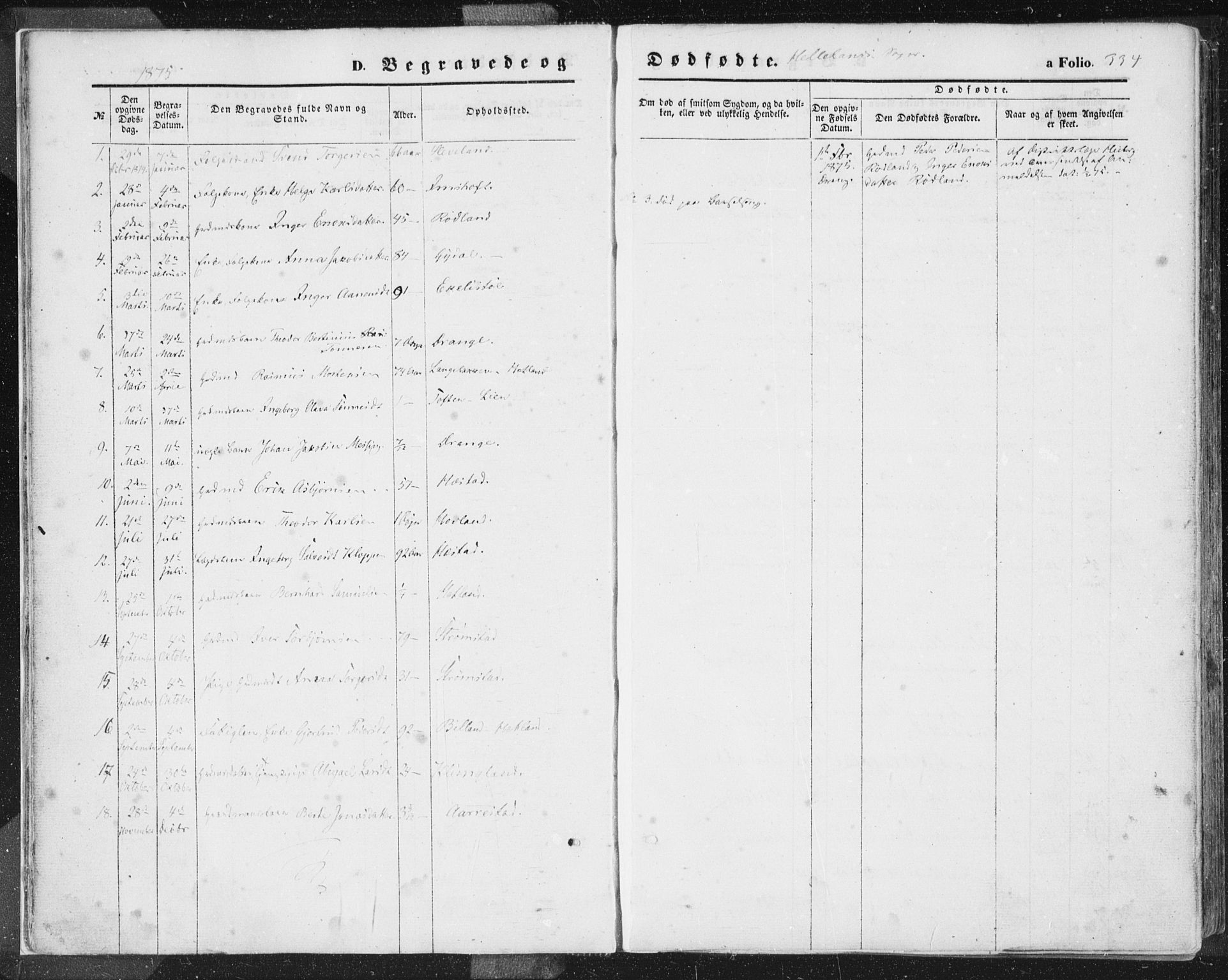 Helleland sokneprestkontor, SAST/A-101810: Parish register (official) no. A 7.2, 1863-1886, p. 334