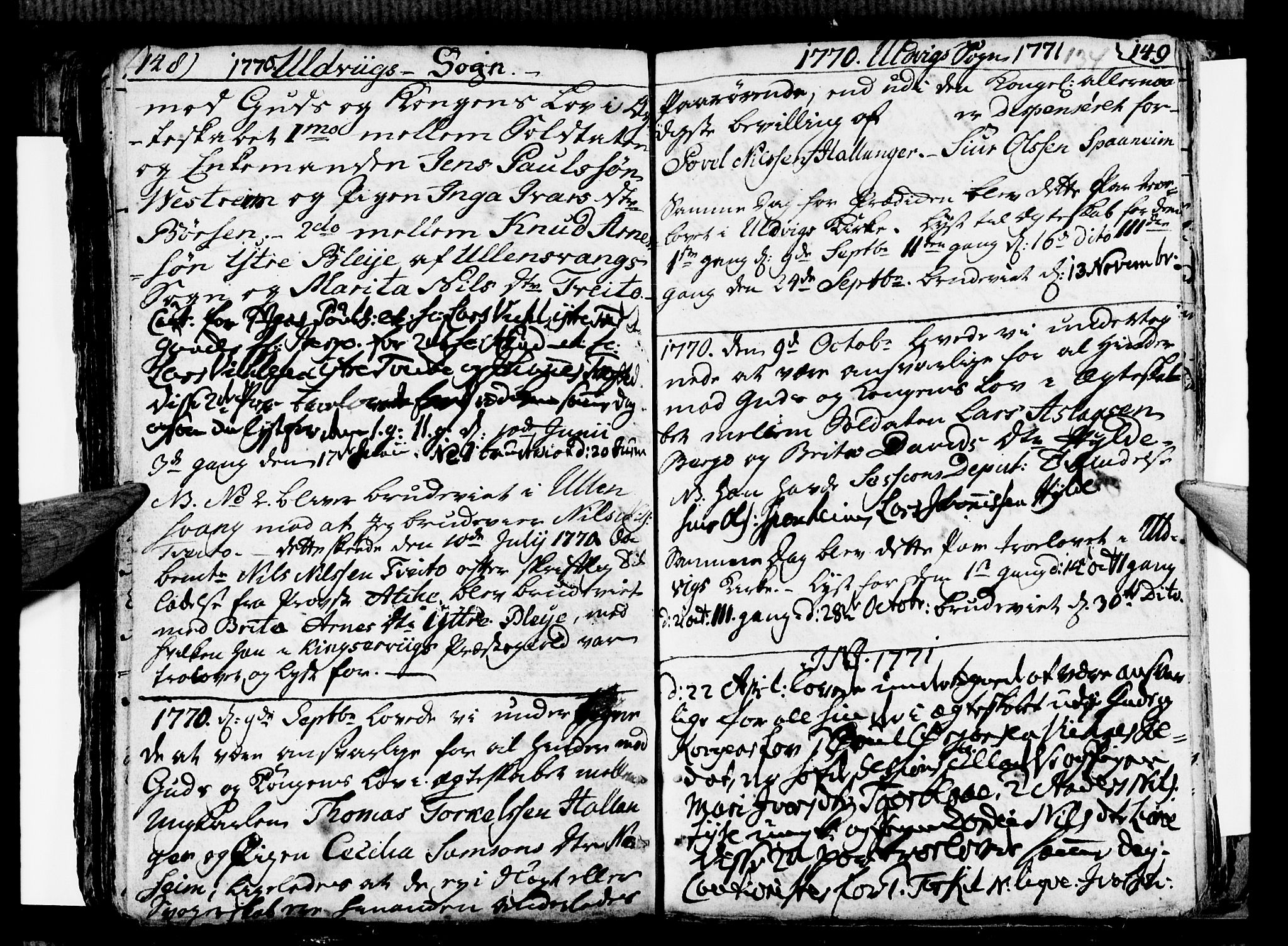 Ulvik sokneprestembete, AV/SAB-A-78801/H/Haa: Parish register (official) no. A 9, 1743-1792, p. 134