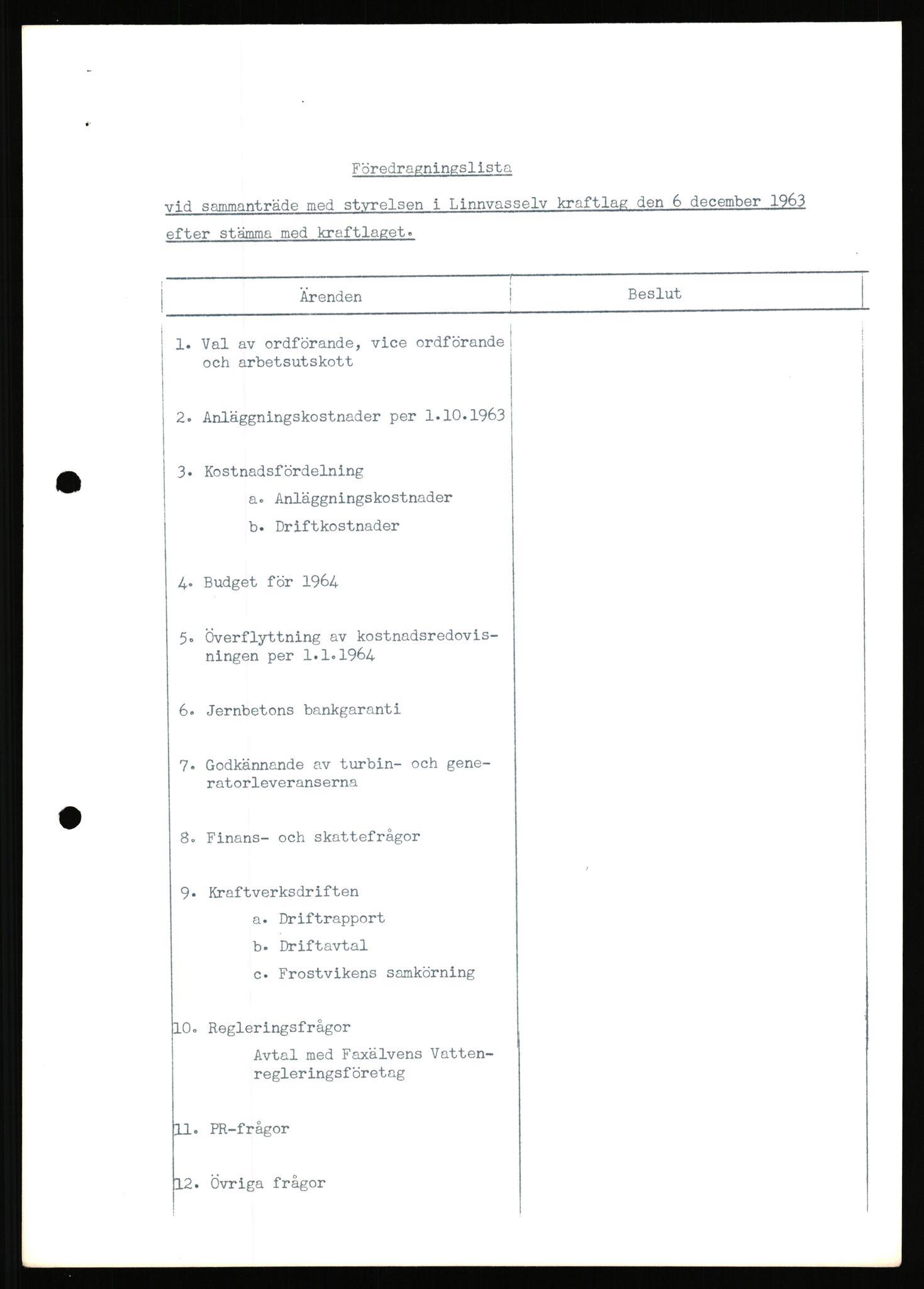 NVE, Administrasjonsdirektoratet 1961-1985, AV/RA-S-6097/D/Dc/Dca/L0088: Limingen / Kvarnbergsvatnet, 1957-1985, p. 10