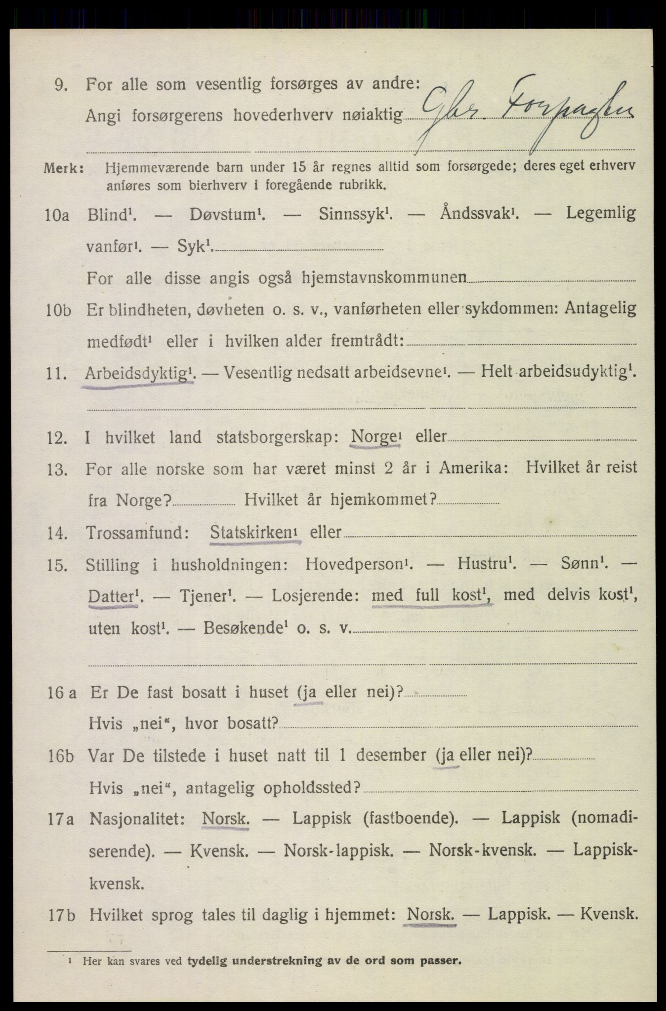 SAT, 1920 census for Bodin, 1920, p. 8423