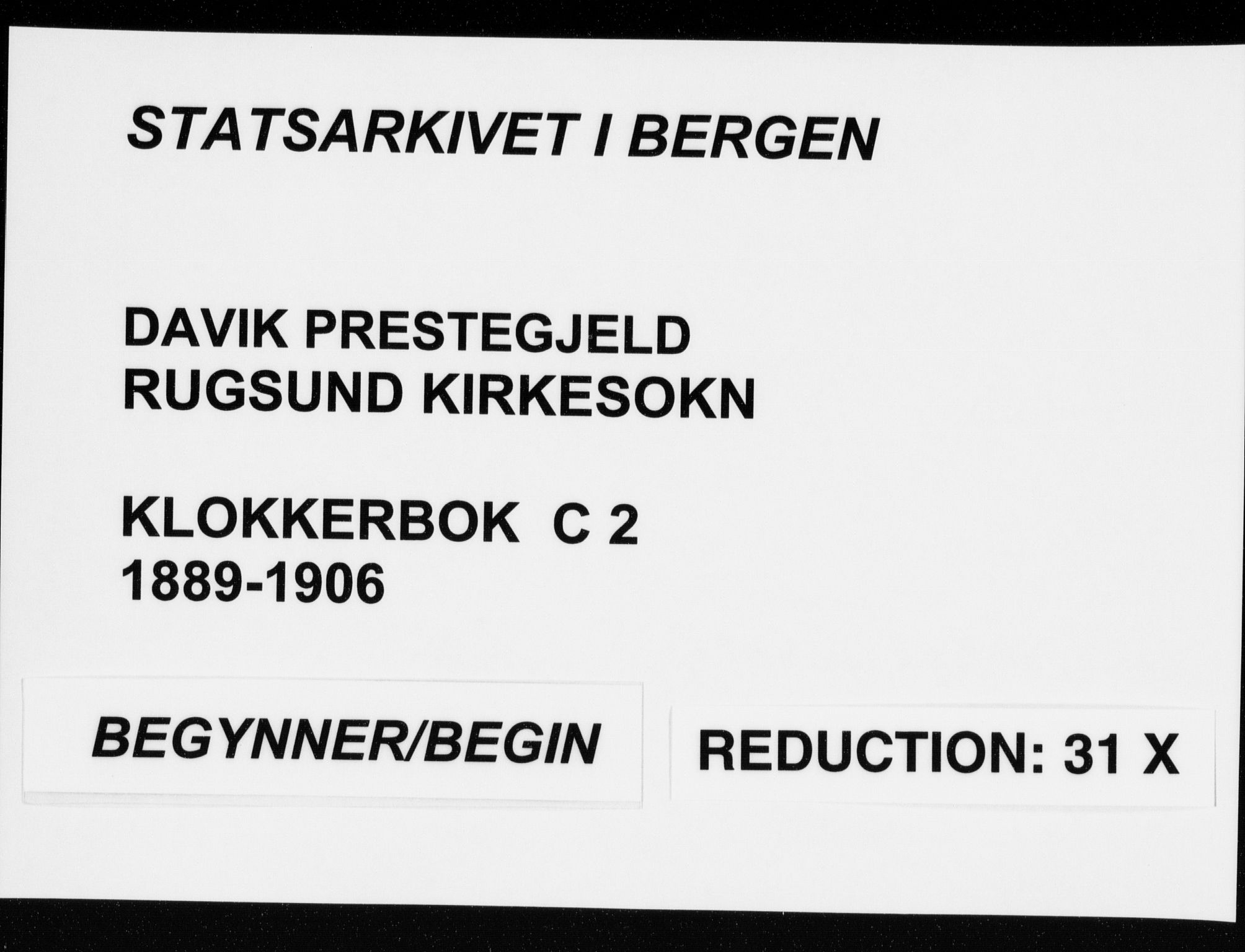 Davik sokneprestembete, SAB/A-79701/H/Hab/Habc/L0002: Parish register (copy) no. C 2, 1889-1906