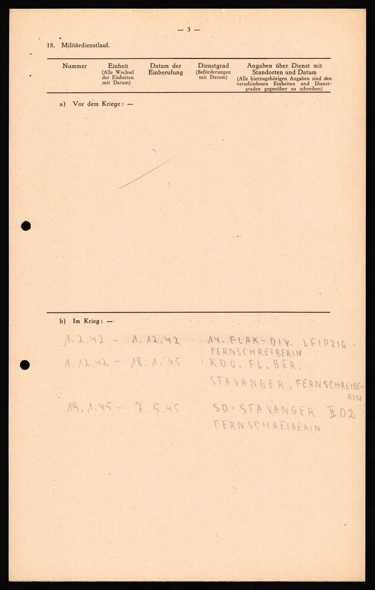 Forsvaret, Forsvarets overkommando II, AV/RA-RAFA-3915/D/Db/L0028: CI Questionaires. Tyske okkupasjonsstyrker i Norge. Tyskere., 1945-1946, p. 253