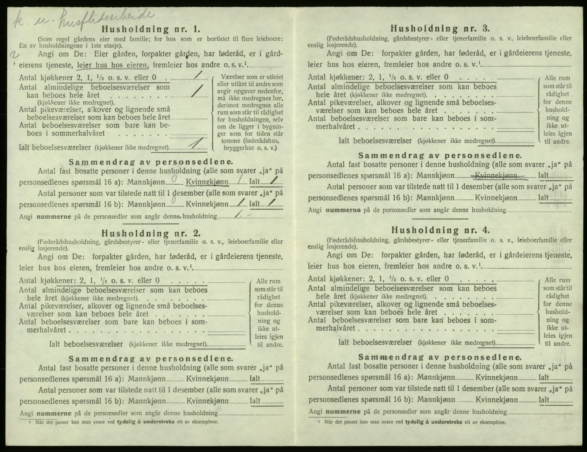 SAB, 1920 census for Moster, 1920, p. 179