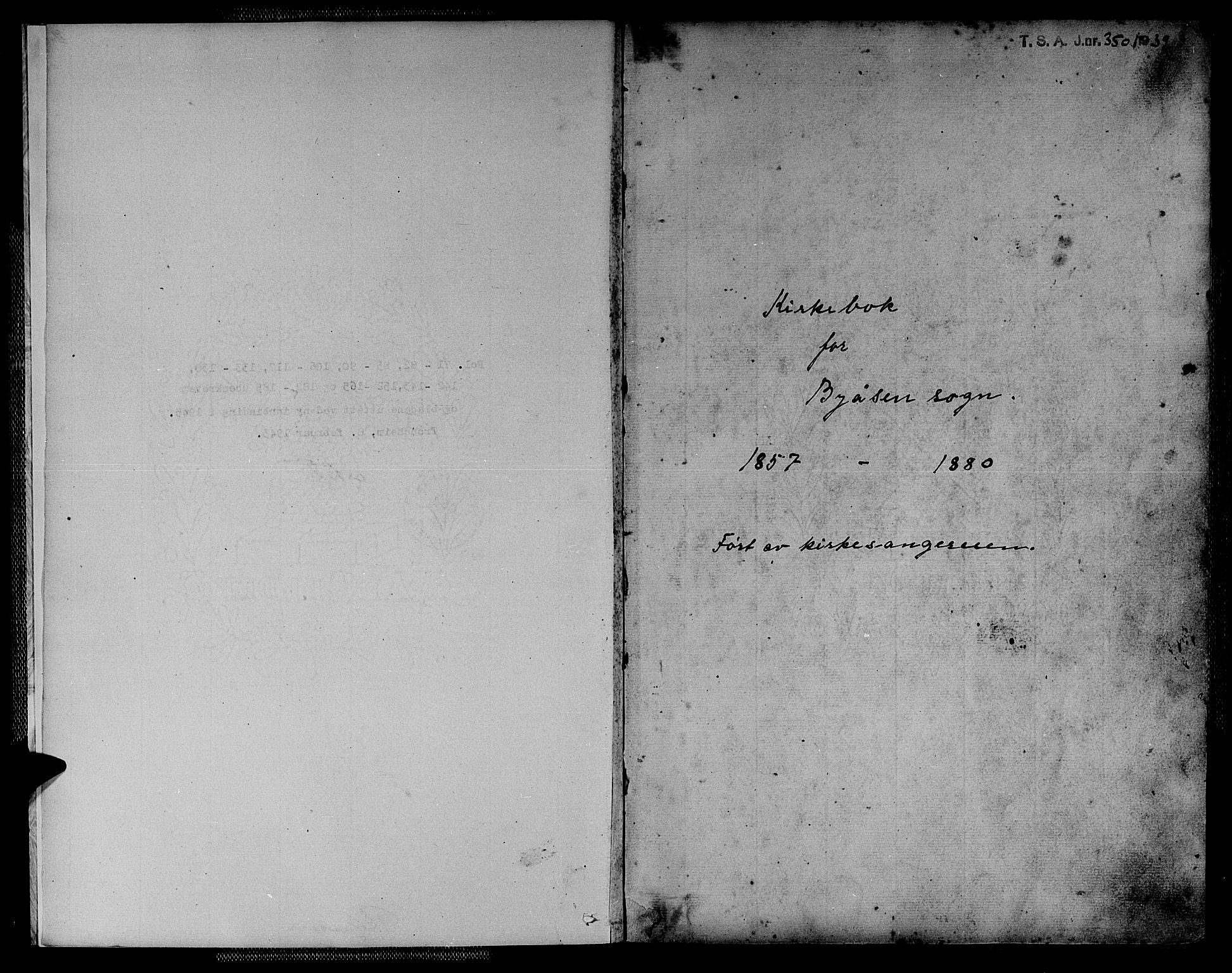 Ministerialprotokoller, klokkerbøker og fødselsregistre - Sør-Trøndelag, SAT/A-1456/611/L0353: Parish register (copy) no. 611C01, 1854-1881