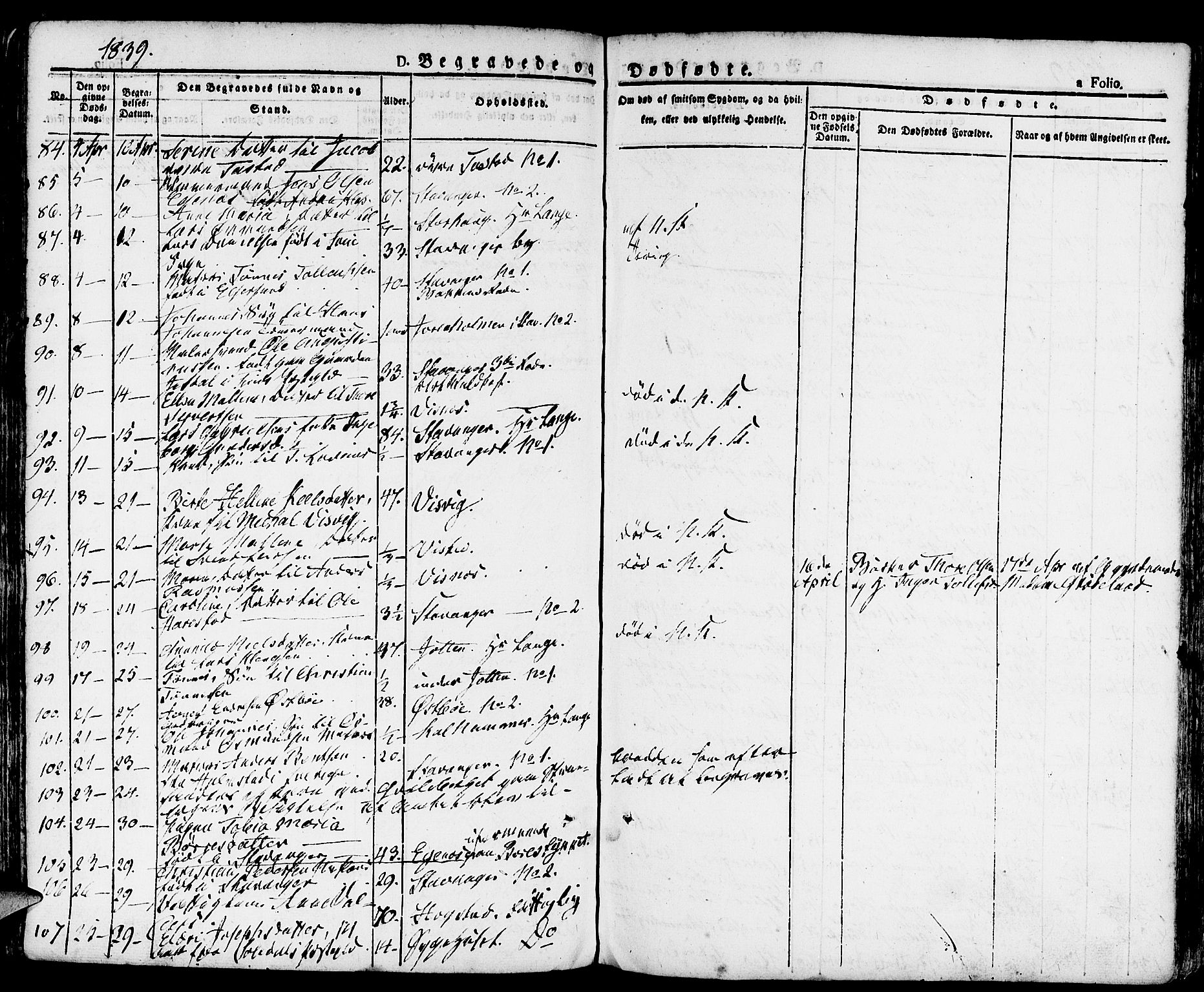 Domkirken sokneprestkontor, AV/SAST-A-101812/001/30/30BA/L0011: Parish register (official) no. A 11, 1832-1856