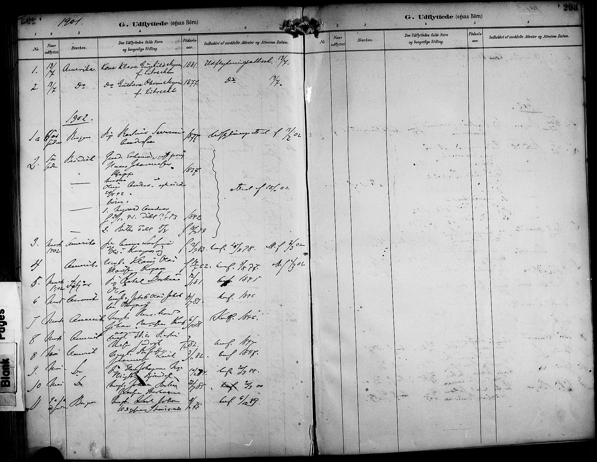 Askøy Sokneprestembete, SAB/A-74101/H/Ha/Haa/Haab/L0002: Parish register (official) no. B 2, 1889-1902, p. 293
