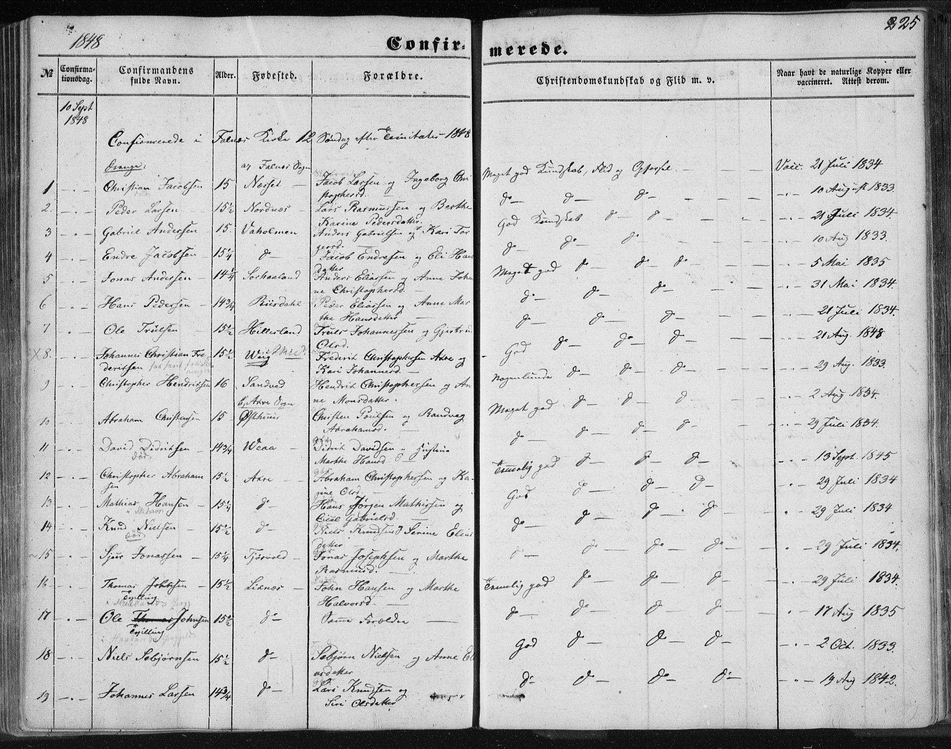 Skudenes sokneprestkontor, AV/SAST-A -101849/H/Ha/Haa/L0004: Parish register (official) no. A 3.1, 1847-1863, p. 225