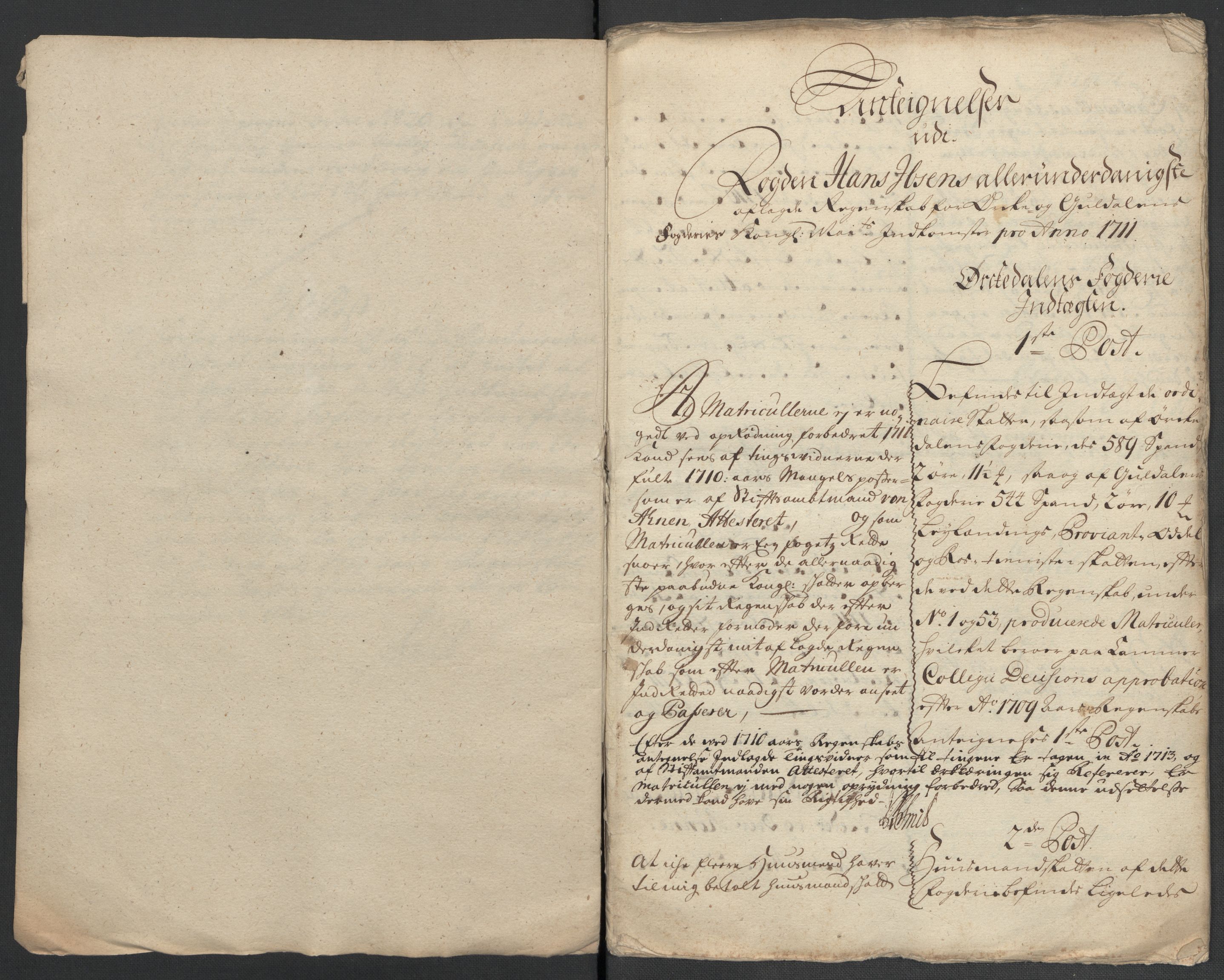 Rentekammeret inntil 1814, Reviderte regnskaper, Fogderegnskap, AV/RA-EA-4092/R60/L3962: Fogderegnskap Orkdal og Gauldal, 1711, p. 369