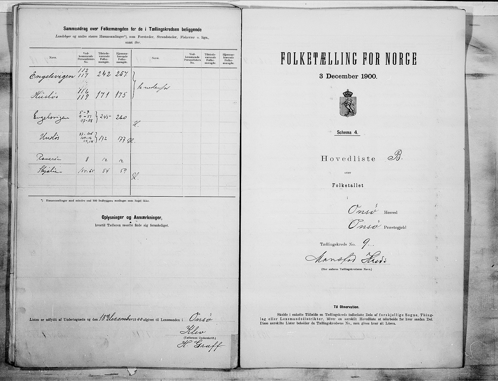 SAO, 1900 census for Onsøy, 1900, p. 32