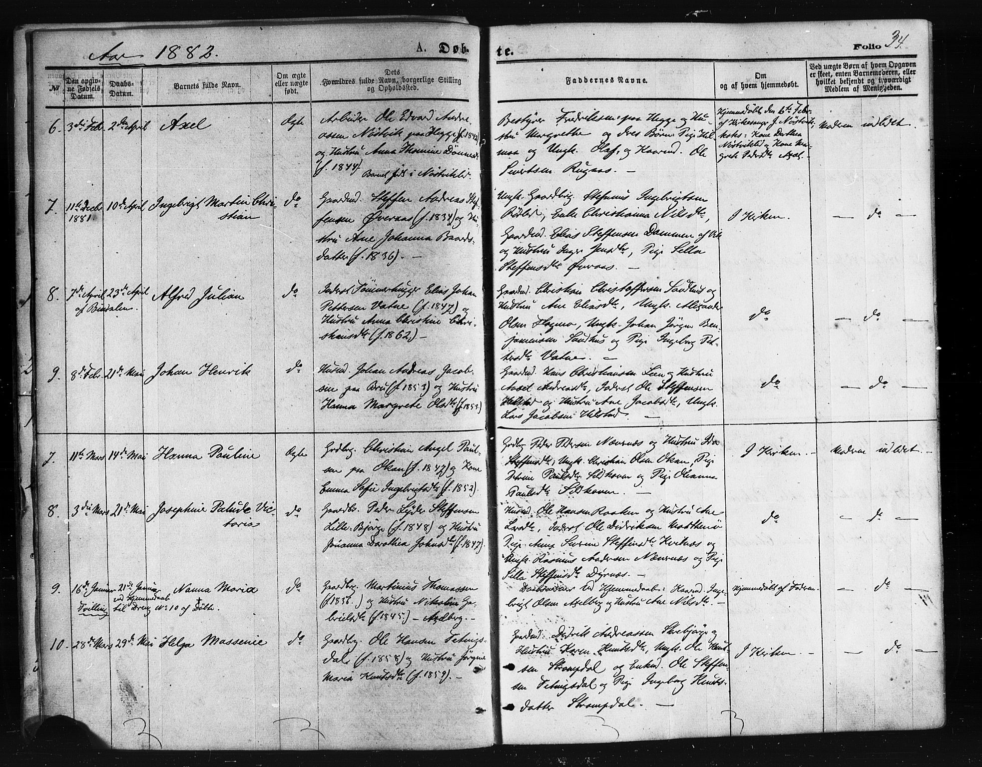 Ministerialprotokoller, klokkerbøker og fødselsregistre - Nordland, AV/SAT-A-1459/814/L0225: Parish register (official) no. 814A06, 1875-1885, p. 34