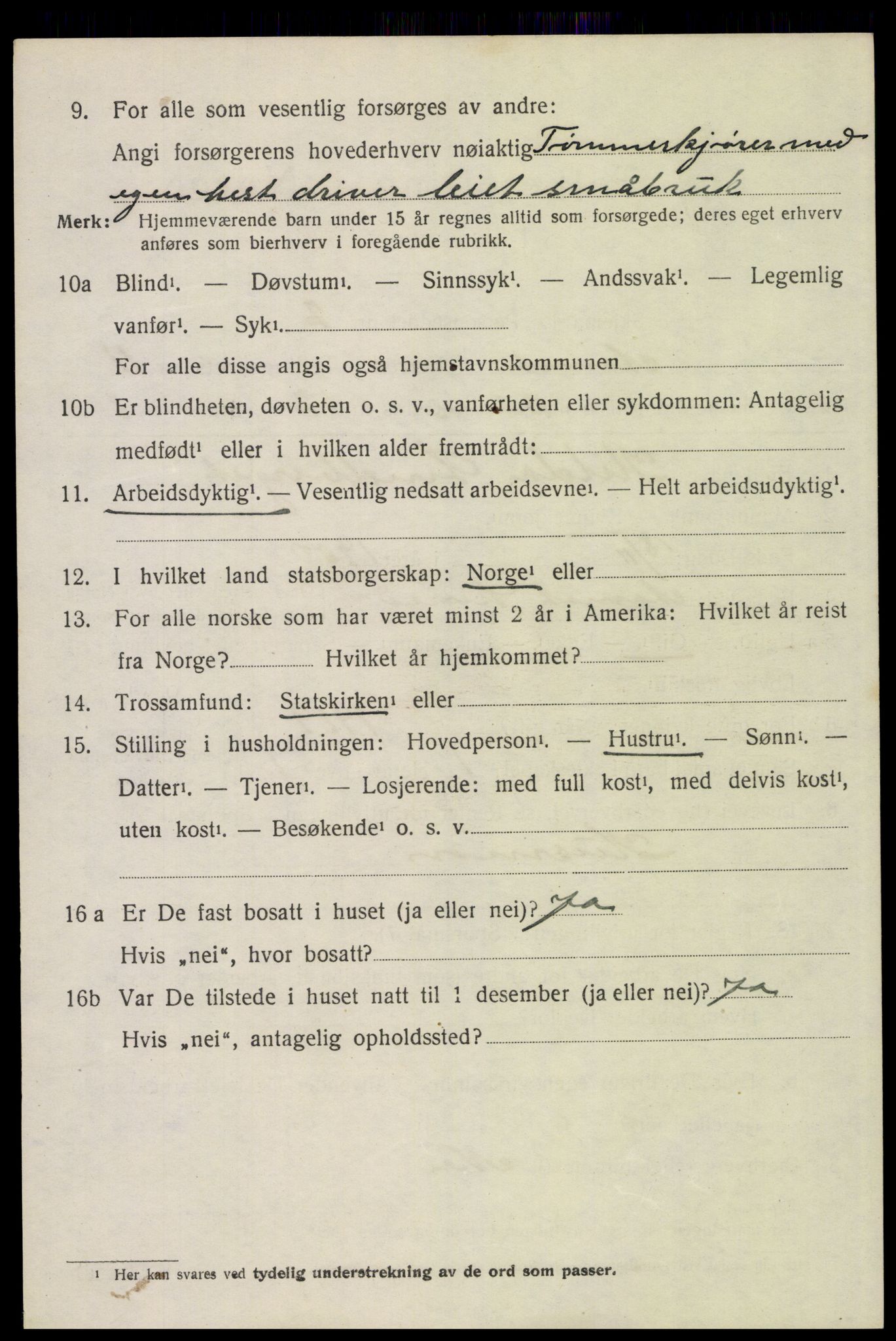 SAH, 1920 census for Åmot, 1920, p. 9606