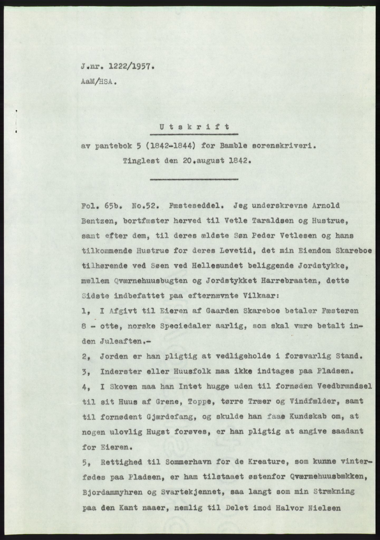 Statsarkivet i Kongsberg, SAKO/A-0001, 1957, p. 416