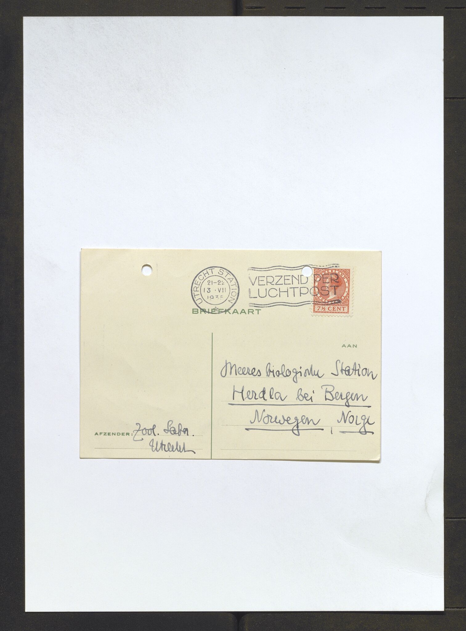 Bergens Museum, AV/SAB-A-17301/13/D/L0002: Korrespondanse , 1928-1940, p. 524