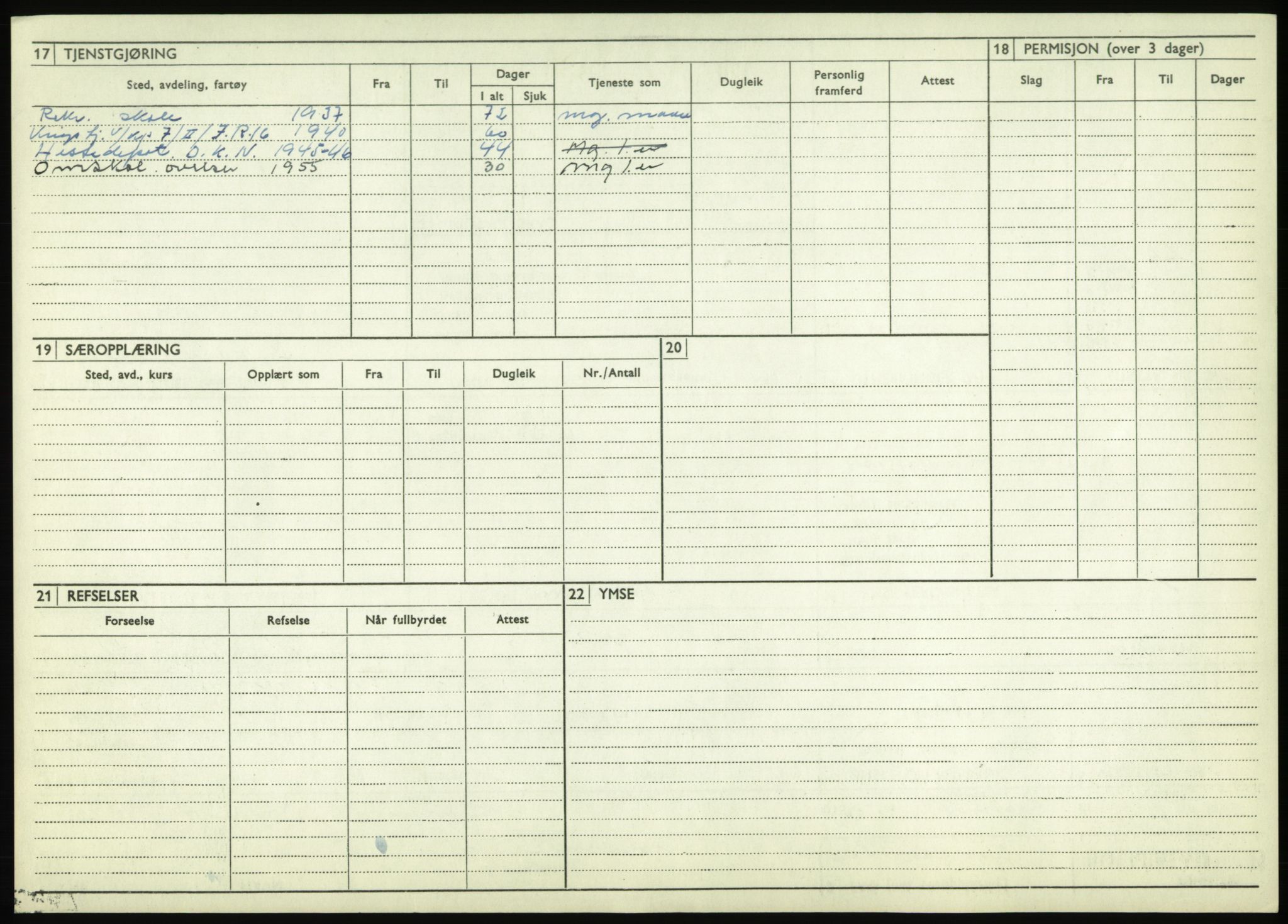 Forsvaret, Troms infanteriregiment nr. 16, AV/RA-RAFA-3146/P/Pa/L0021: Rulleblad for regimentets menige mannskaper, årsklasse 1937, 1937, p. 192