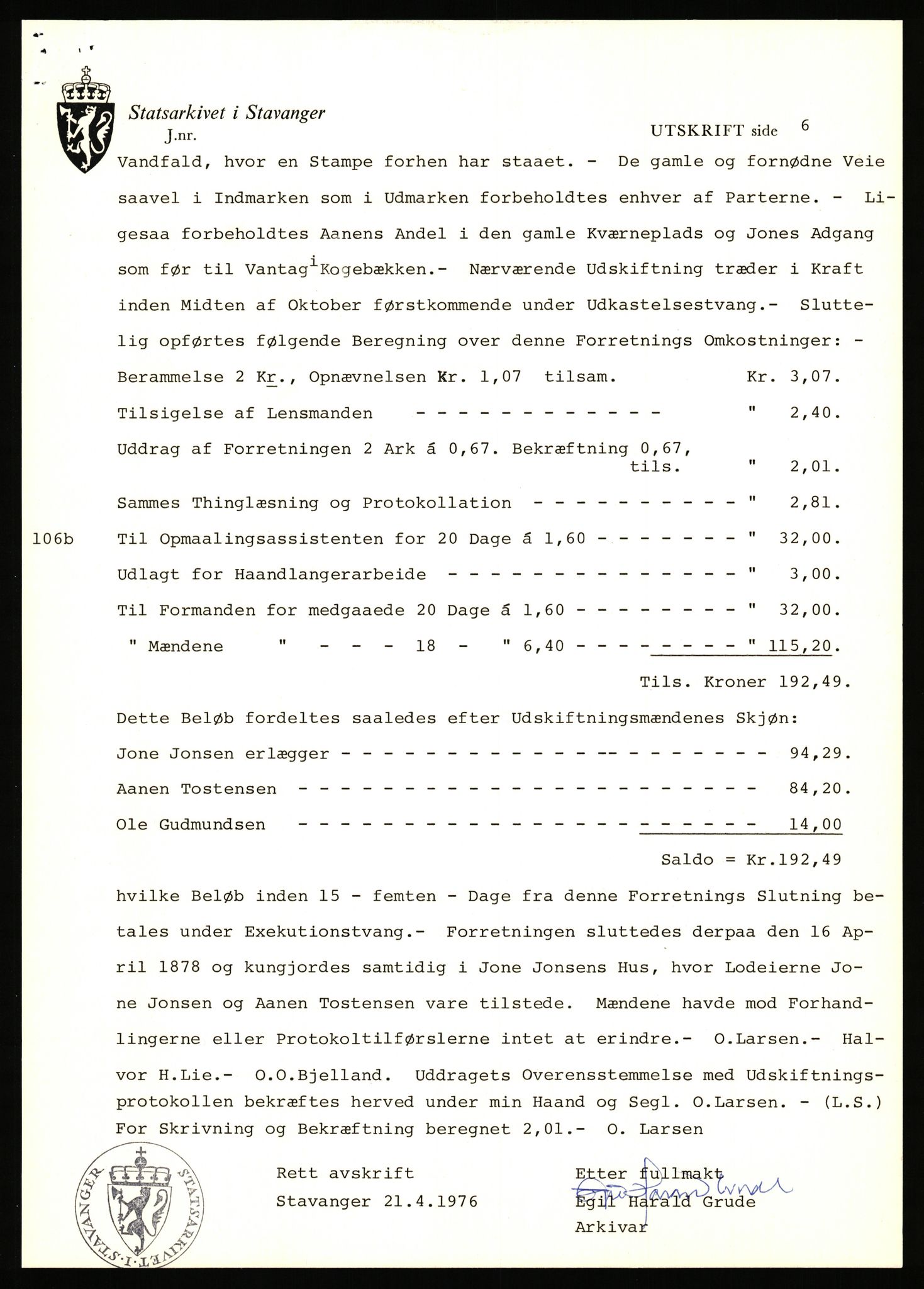 Statsarkivet i Stavanger, SAST/A-101971/03/Y/Yj/L0069: Avskrifter sortert etter gårdsnavn: Riske - Rosland store, 1750-1930, p. 101